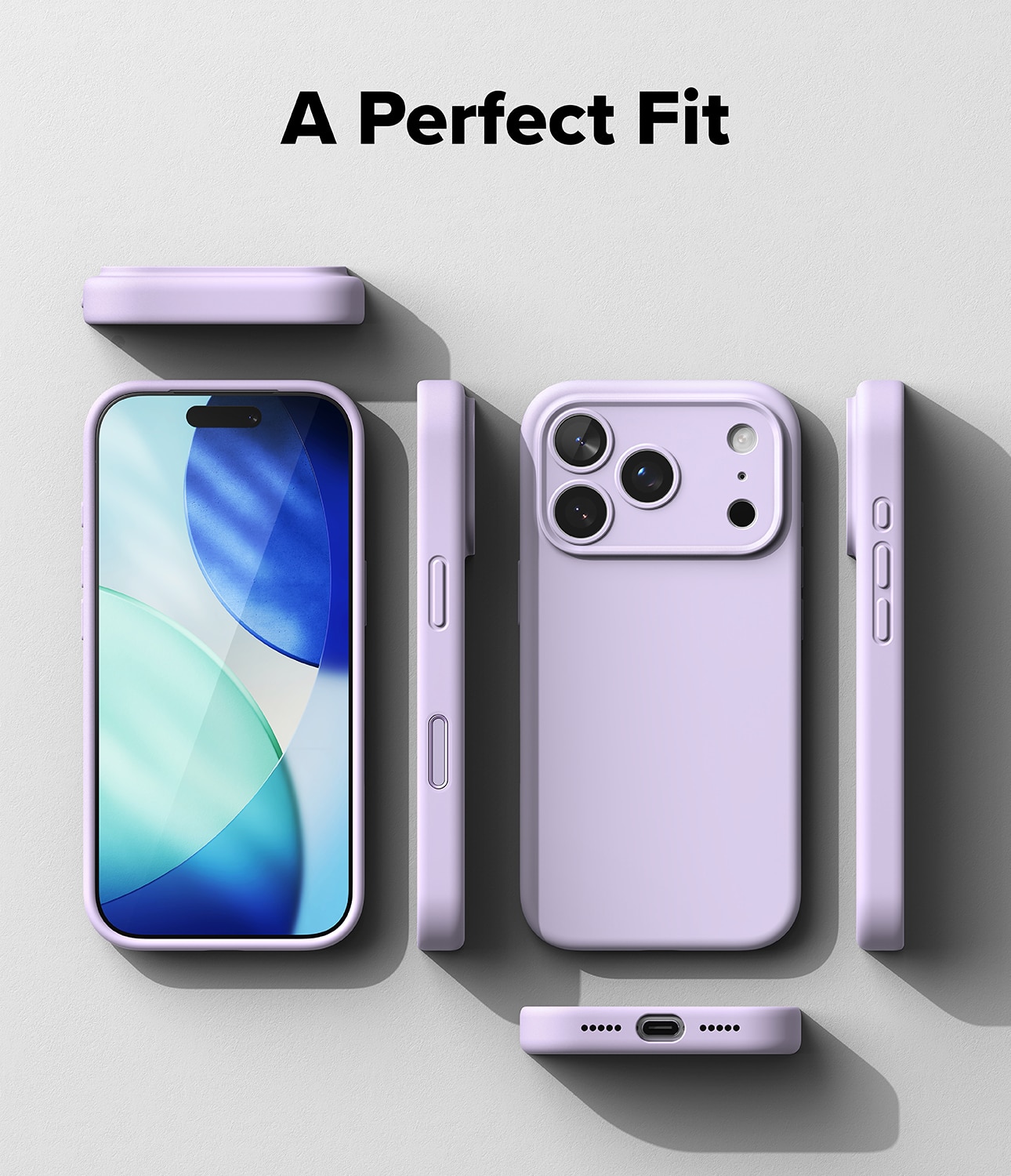 Silicone Magnetic Case iPhone 17 Pro Light Purple