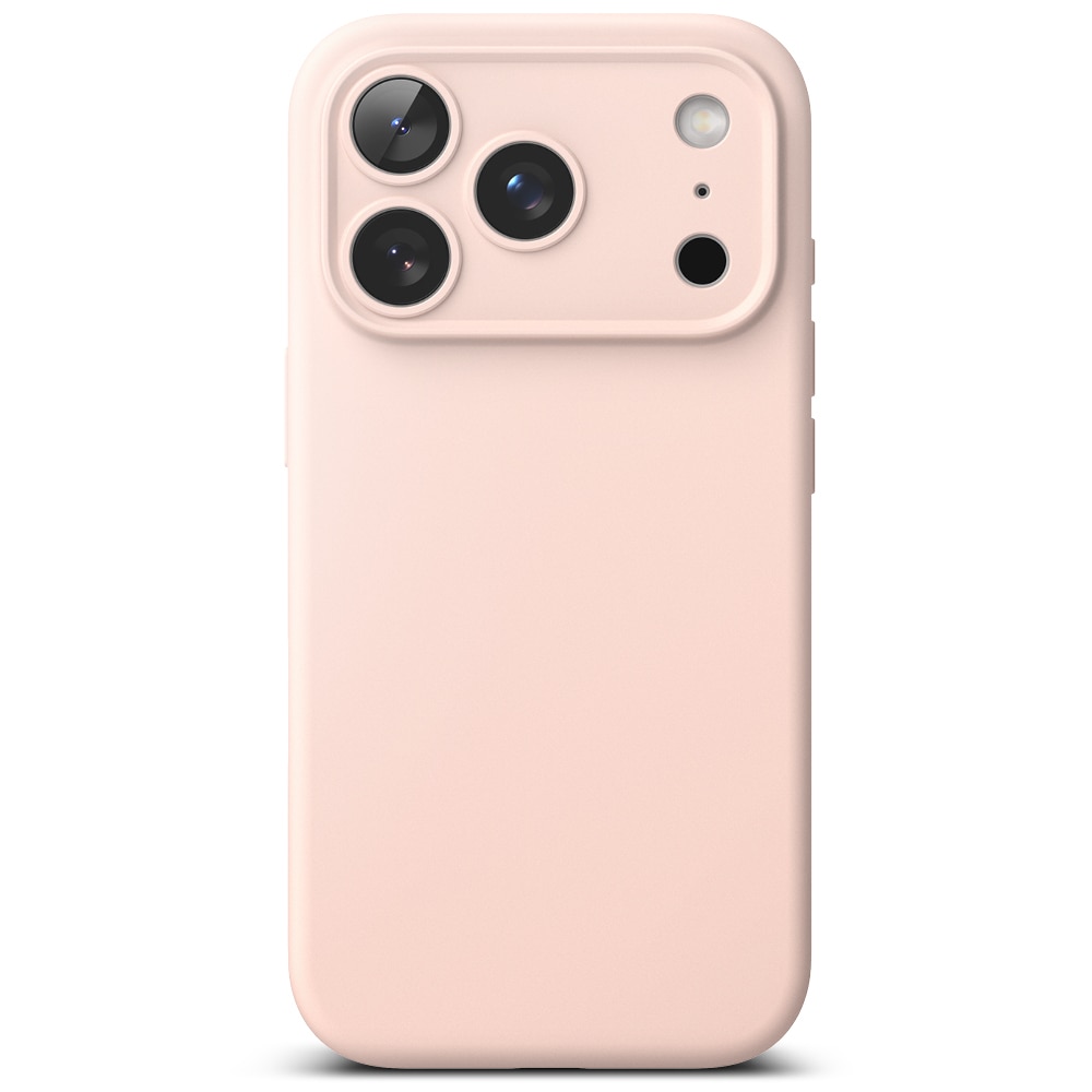 Silicone Magnetic Case iPhone 17 Pro Max Pink Sand