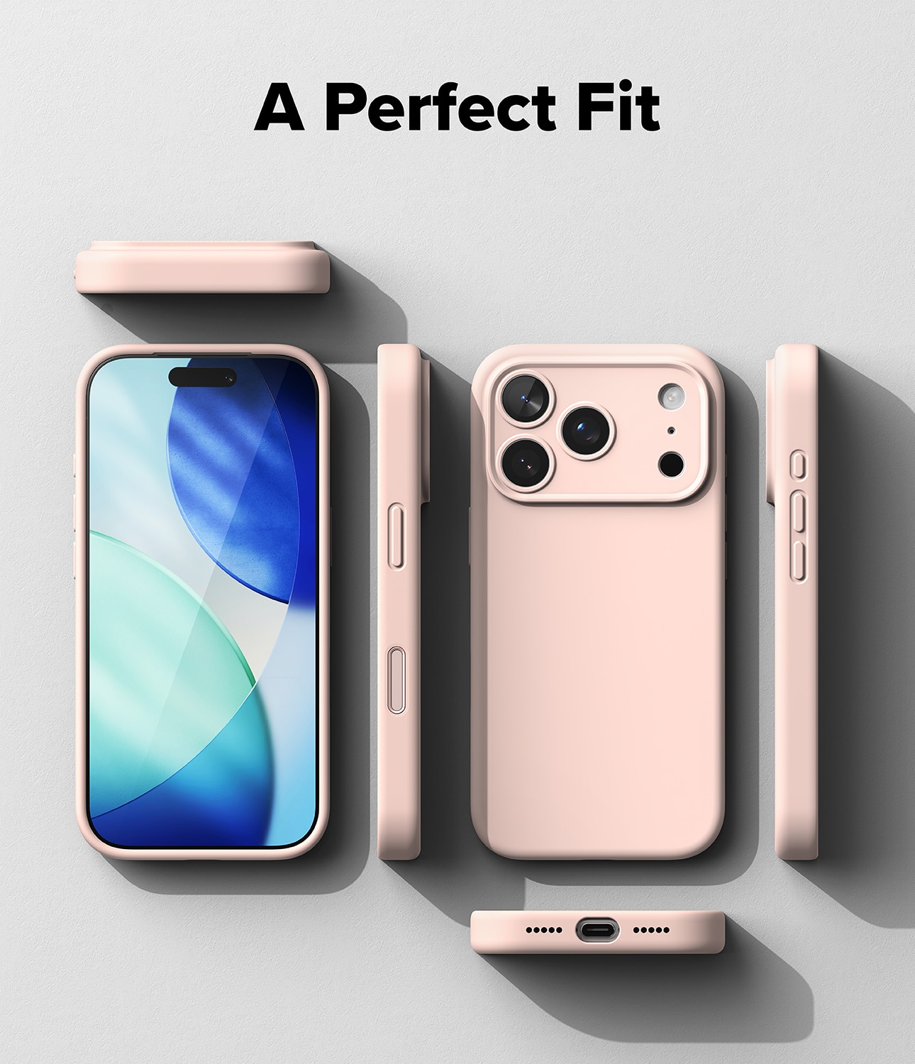 Silicone Magnetic Case iPhone 17 Pro Max Pink Sand