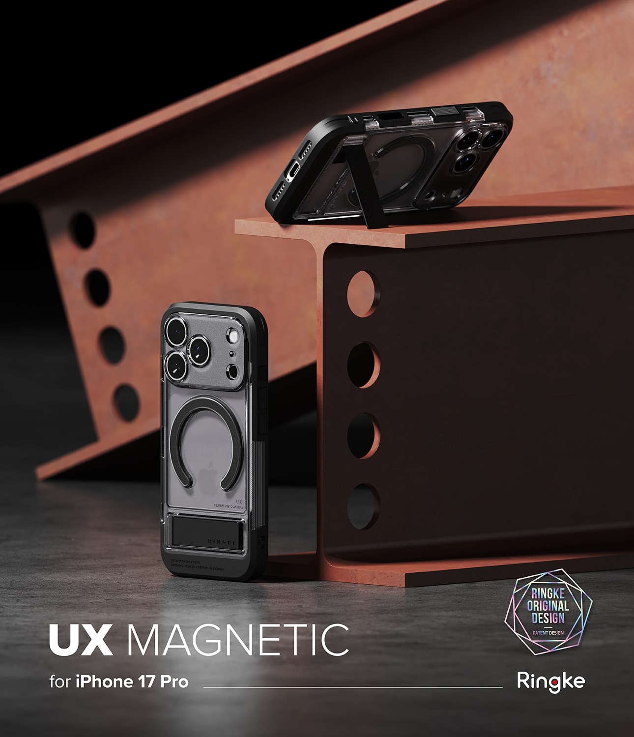 UX Magnetic Case iPhone 17 Pro Smoke Black