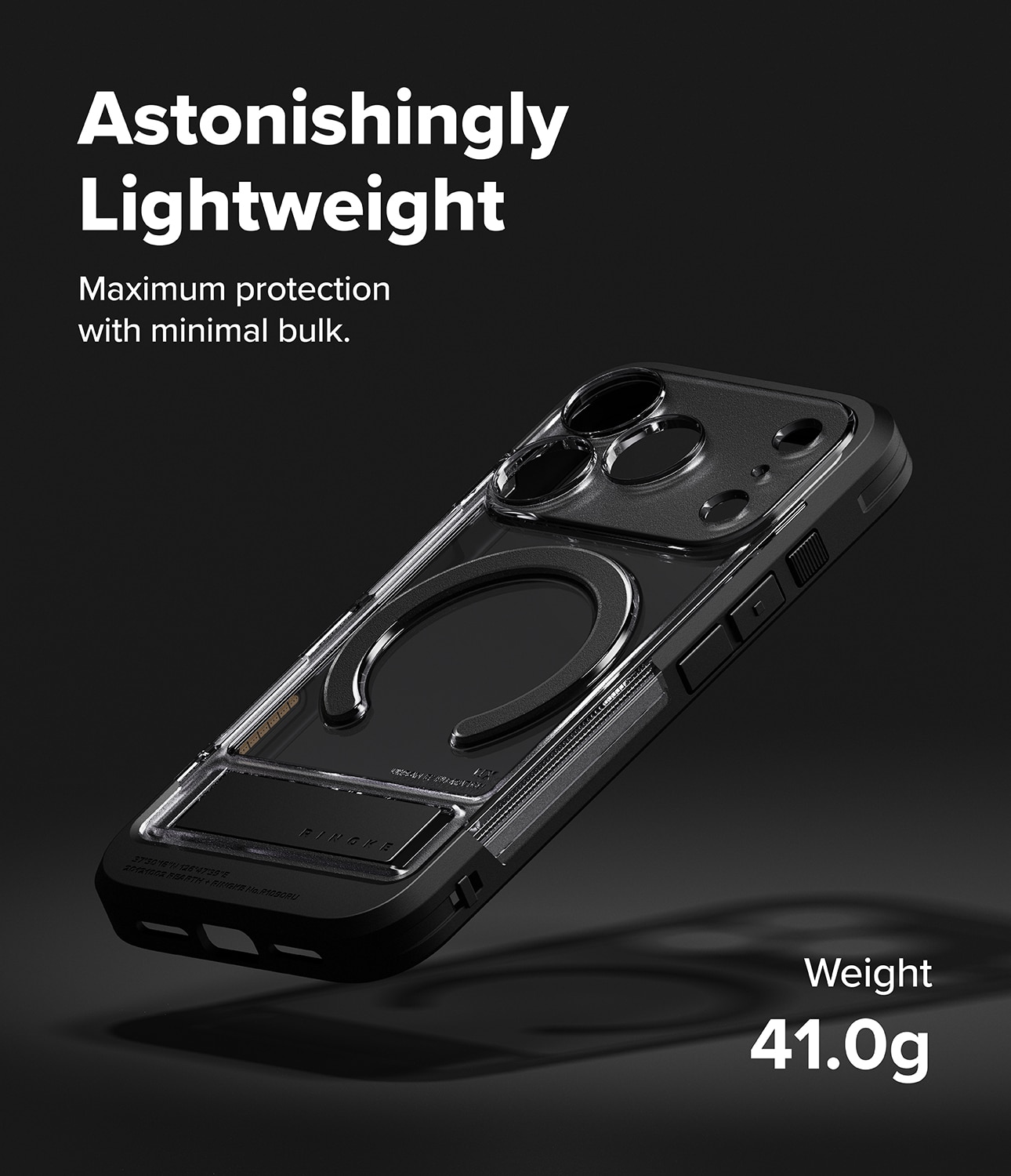 UX Magnetic Case iPhone 17 Pro Smoke Black