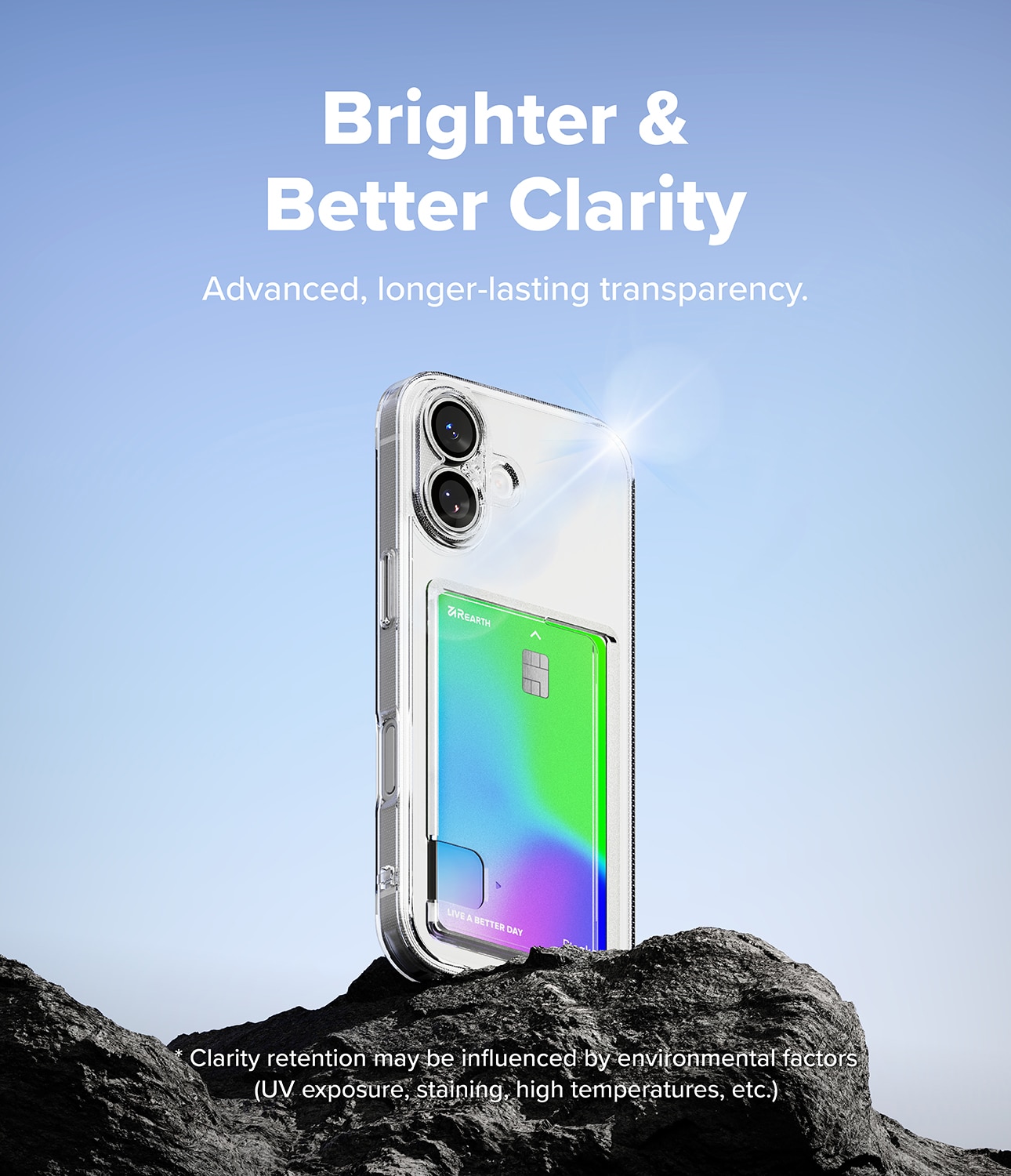 Fusion Card Case iPhone 17 Transparant