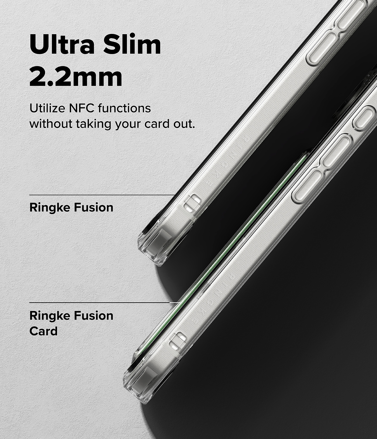 Fusion Card Case iPhone 17 Transparant