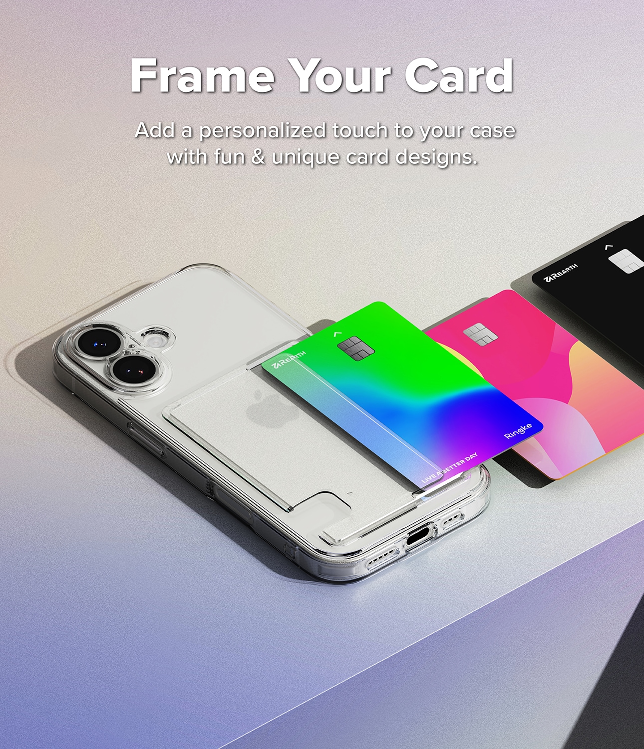 Fusion Card Case iPhone 17 Transparant