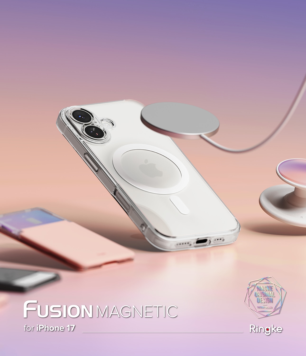 Fusion Magnetic Case iPhone 17 Transparant