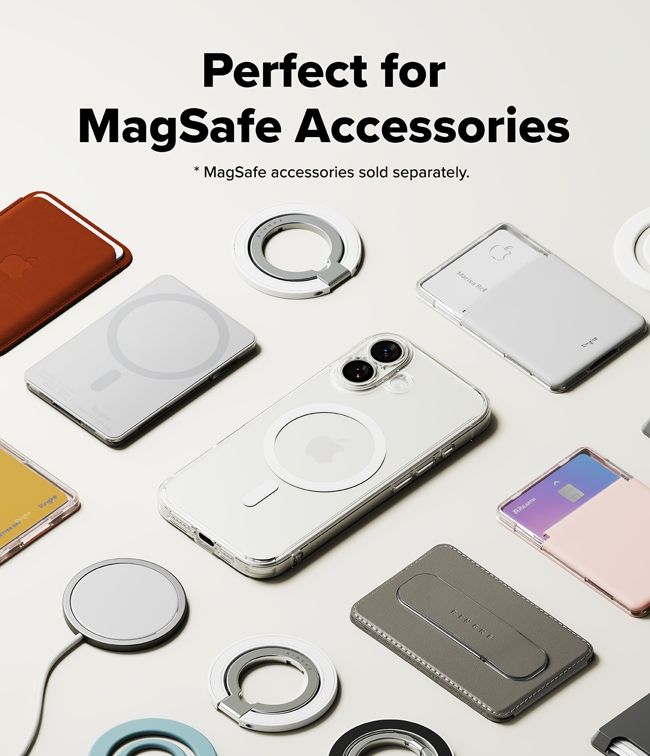 Fusion Magnetic Case iPhone 17 Transparant
