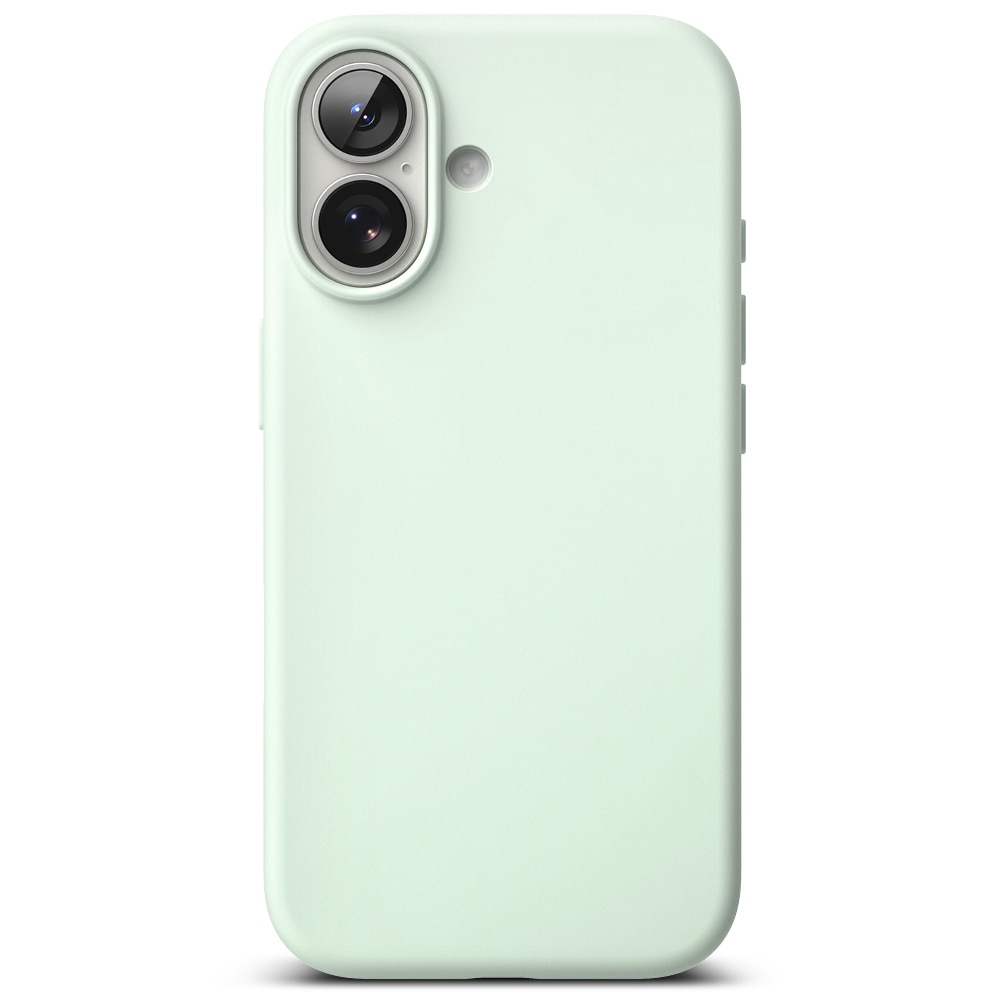 Silicone Magnetic Case iPhone 17 Soft Mint