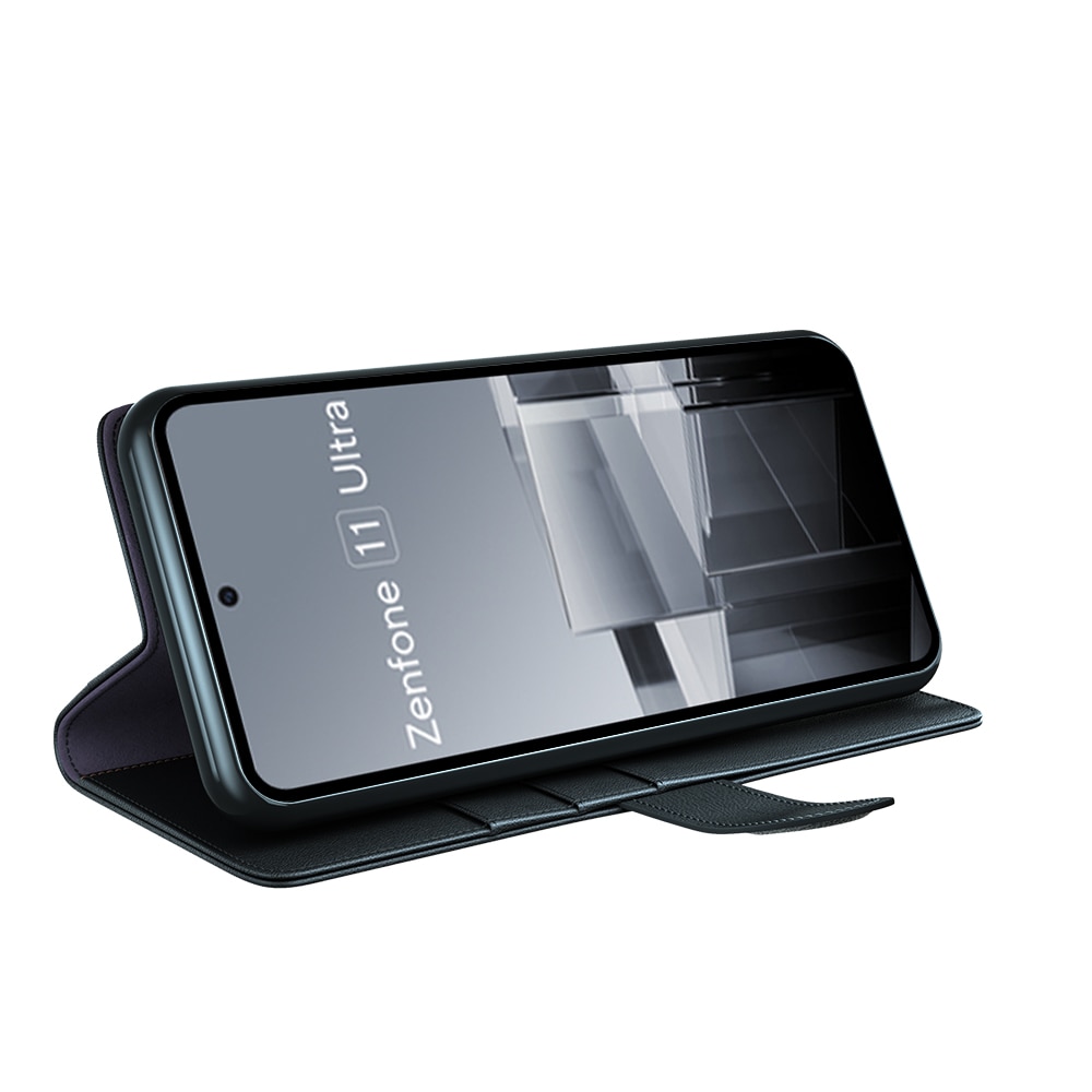 Asus Zenfone 11 Ultra Echt lederen hoesje zwart