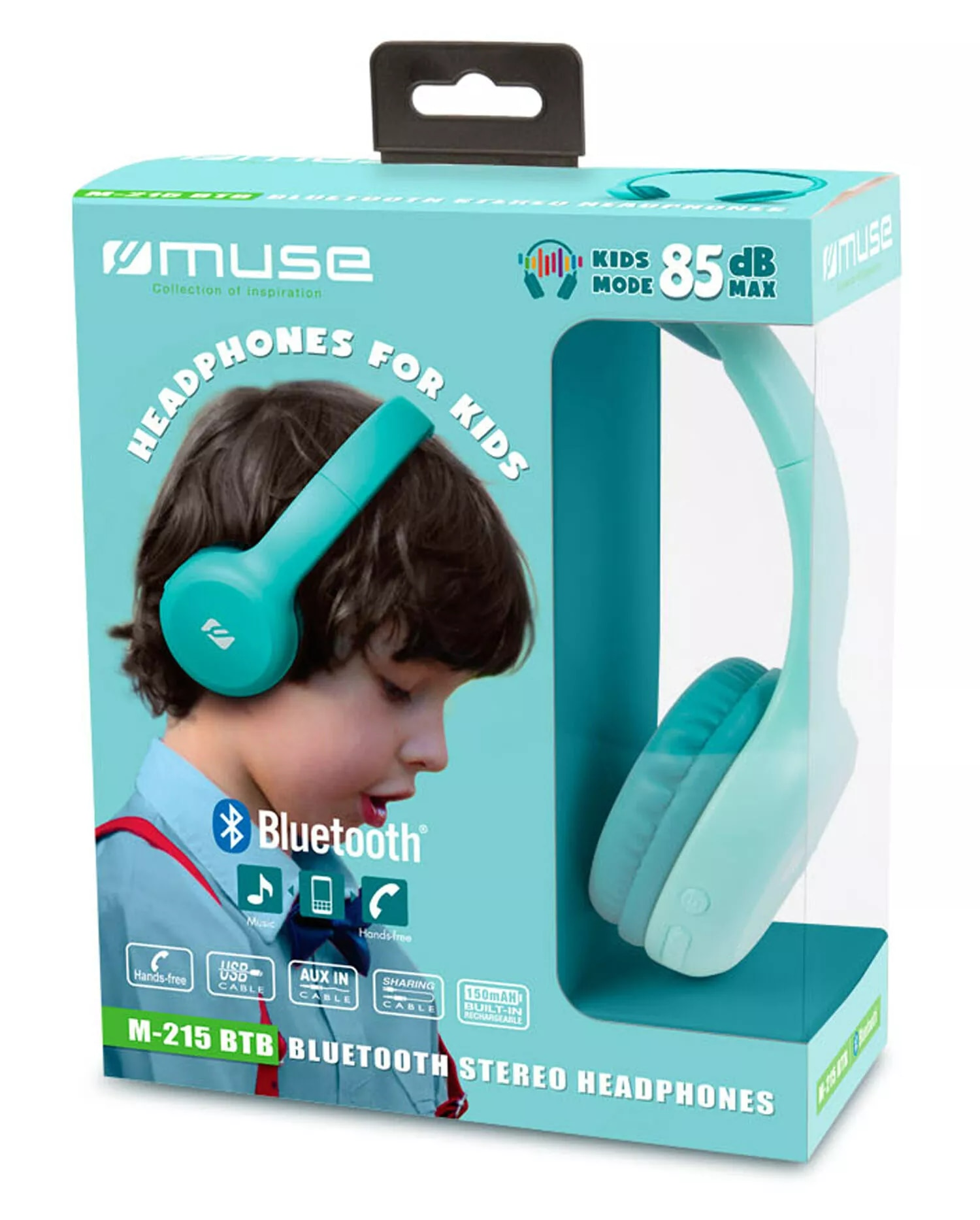 Bluetooth On-Ear Wireless Koptelefoon kinderen blauw