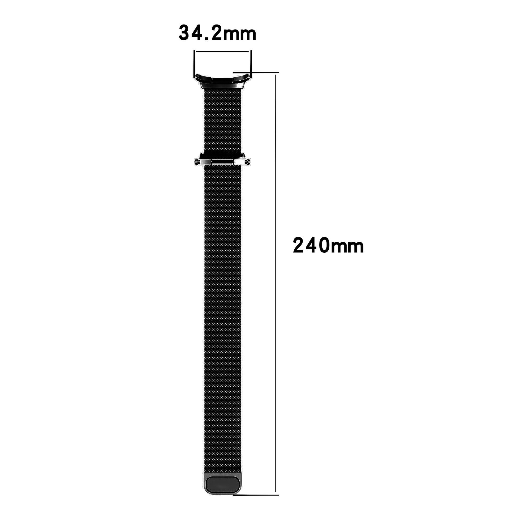 Samsung Galaxy Watch Ultra 47mm Milanese bandje Zwart
