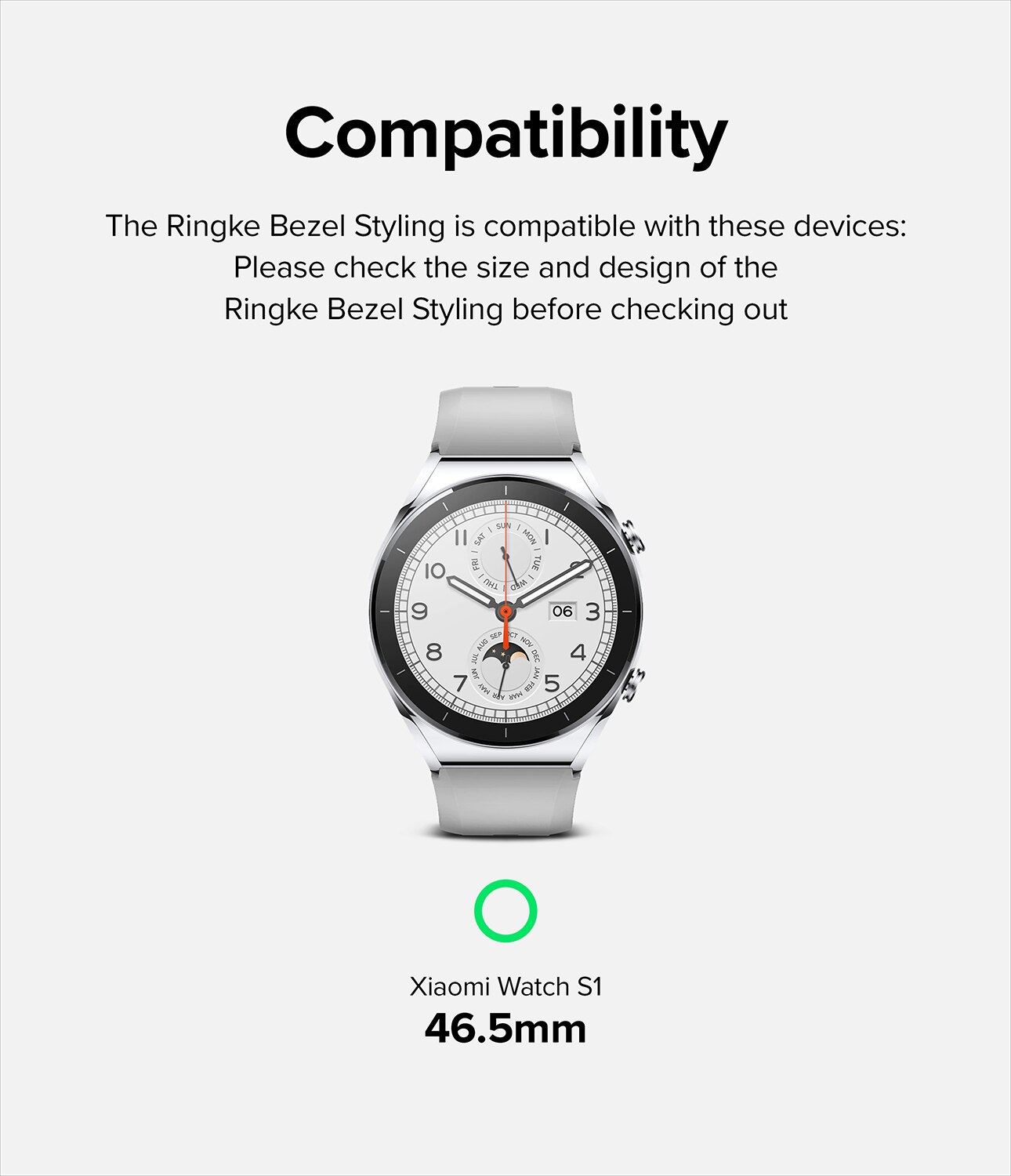 Bezel Styling Xiaomi Watch S1 Zilver