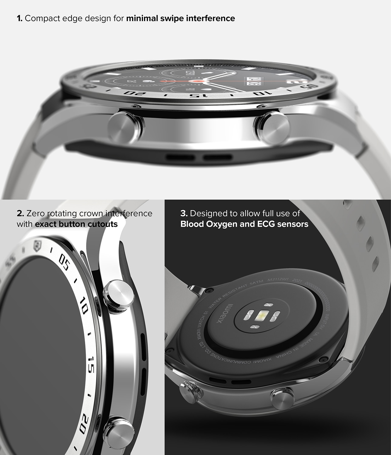 Bezel Styling Xiaomi Watch S1 Zilver