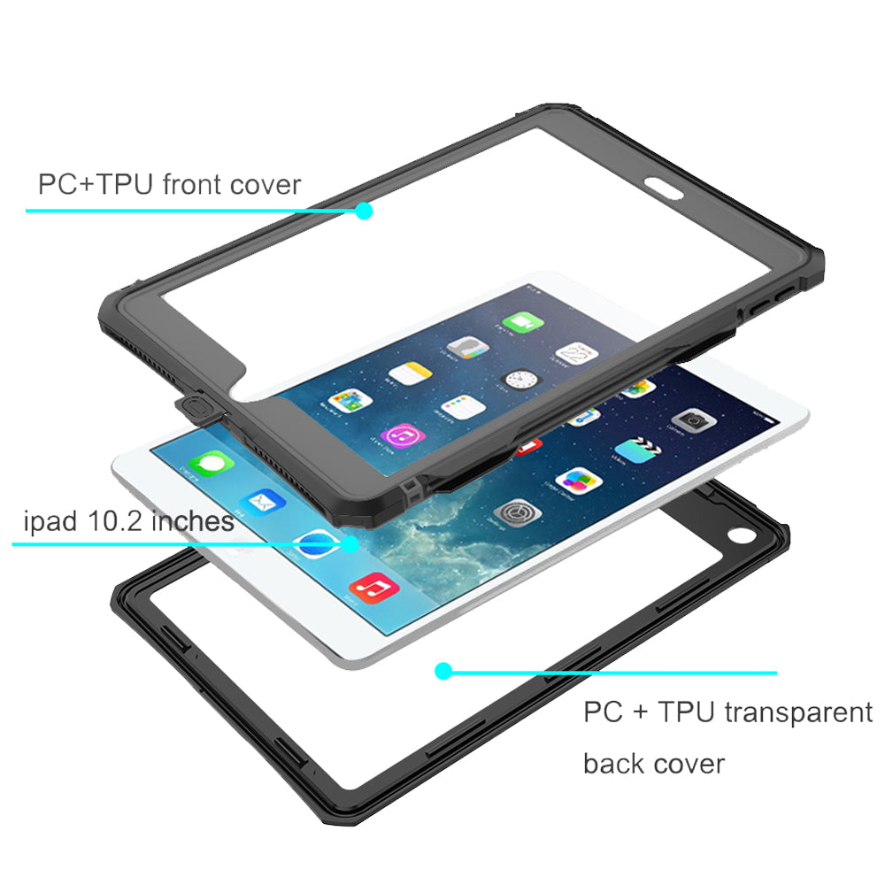 MX Waterproof Case iPad 10.2 7th Gen (2019) Clear/Black