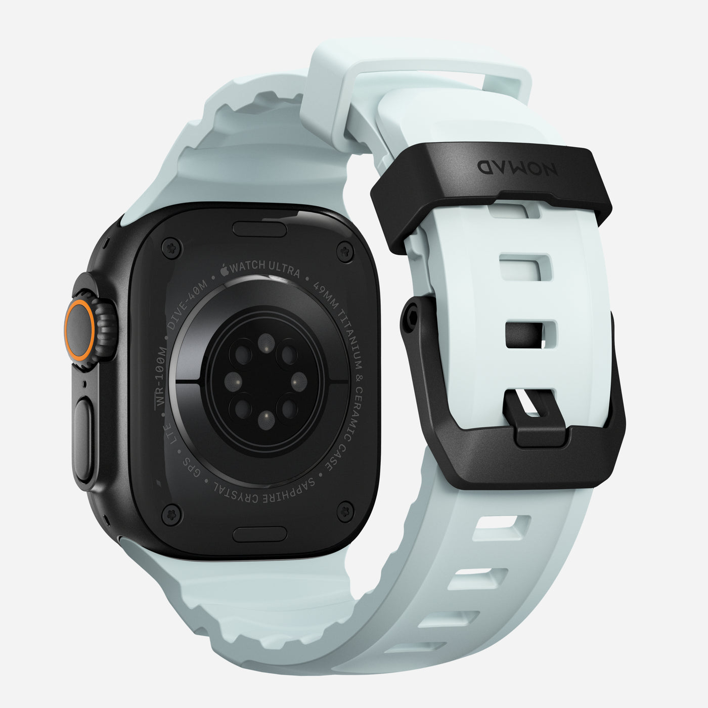 Rocky Point Band Apple Watch Series 4-6 44mm Icy Blue Glow (Black Hardware) - Limited edition