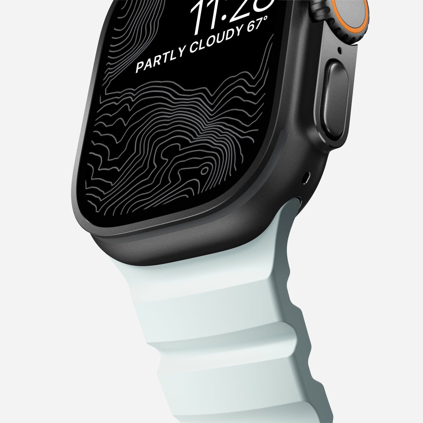 Rocky Point Band Apple Watch Series 4-6 44mm Icy Blue Glow (Black Hardware) - Limited edition