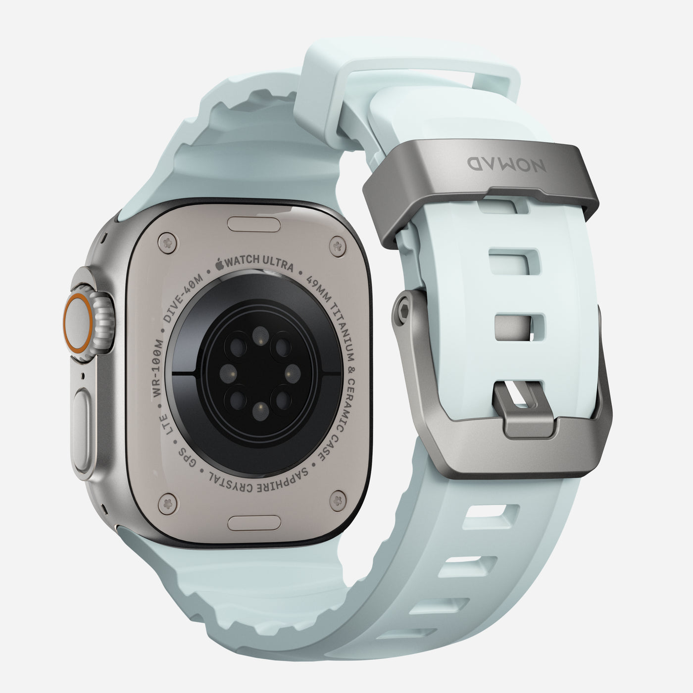 Rocky Point Band Apple Watch Series 1-3 42mm Icy Blue Glow (Natural Hardware) - Limited edition