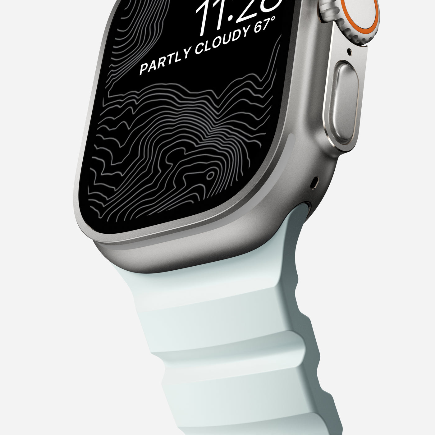 Rocky Point Band Apple Watch Series 1-3 42mm Icy Blue Glow (Natural Hardware) - Limited edition
