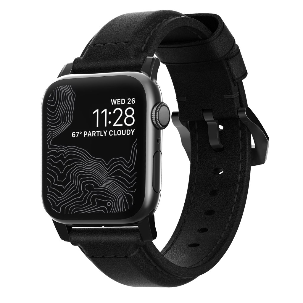 Traditional Band Apple Watch 42/44/45/49 mm Black (Black Hardware)