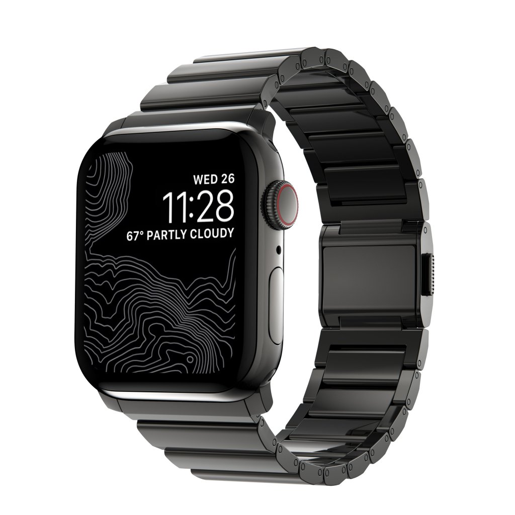 Steel Band Apple Watch 45mm Series 9 Graphite