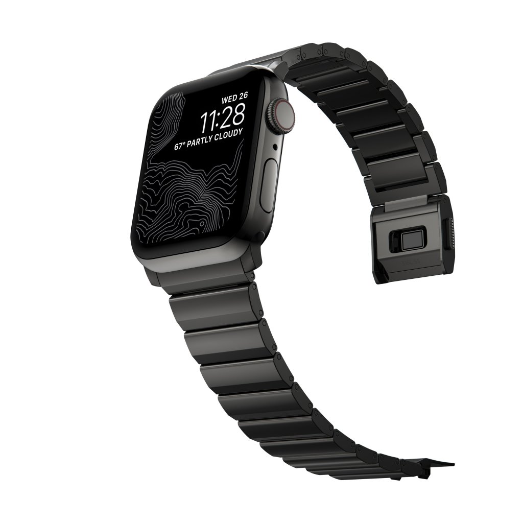 Steel Band Apple Watch 45mm Series 8 Graphite