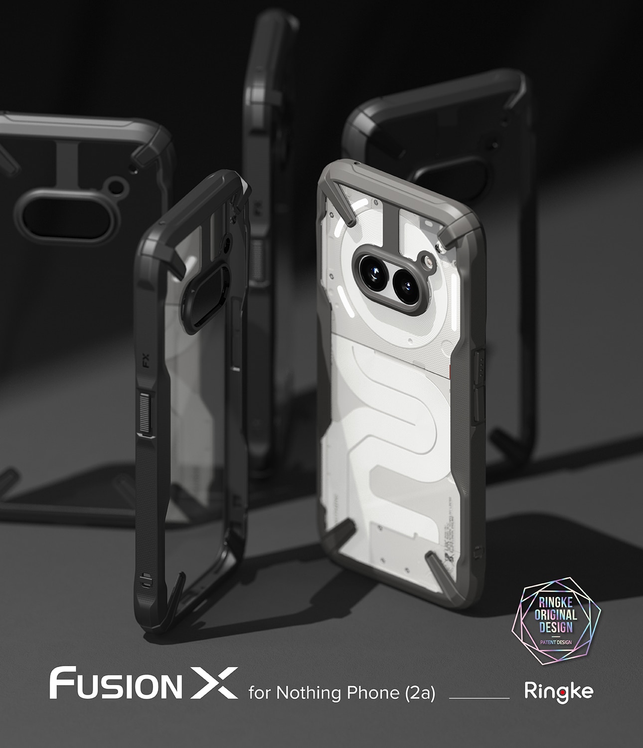 Fusion X Case Nothing Phone 2a zwart
