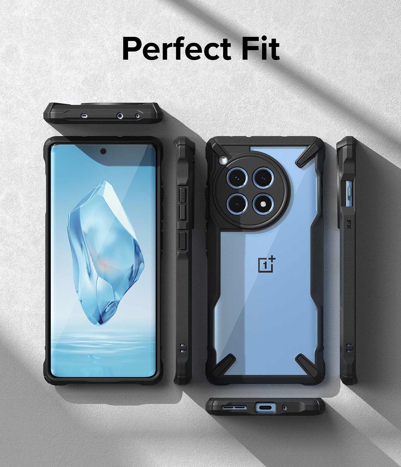 Fusion X Case OnePlus 12R zwart