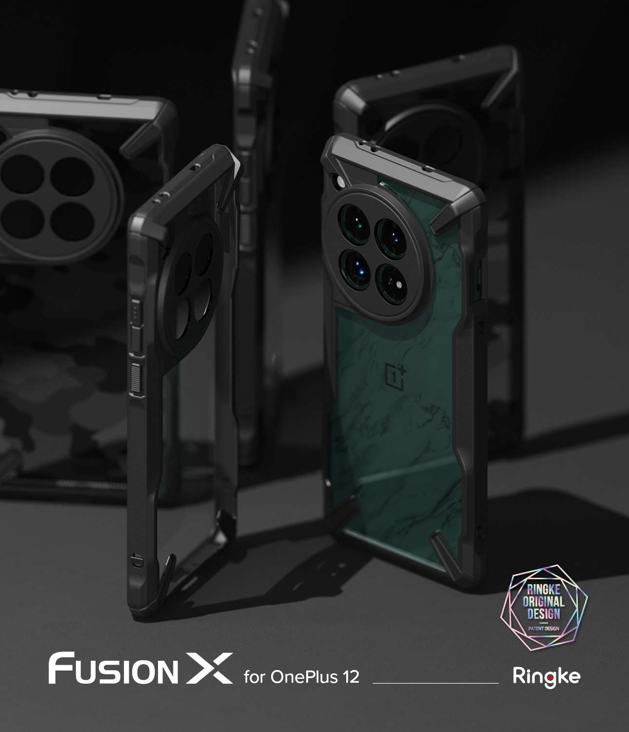 Fusion X Case OnePlus 12 zwart