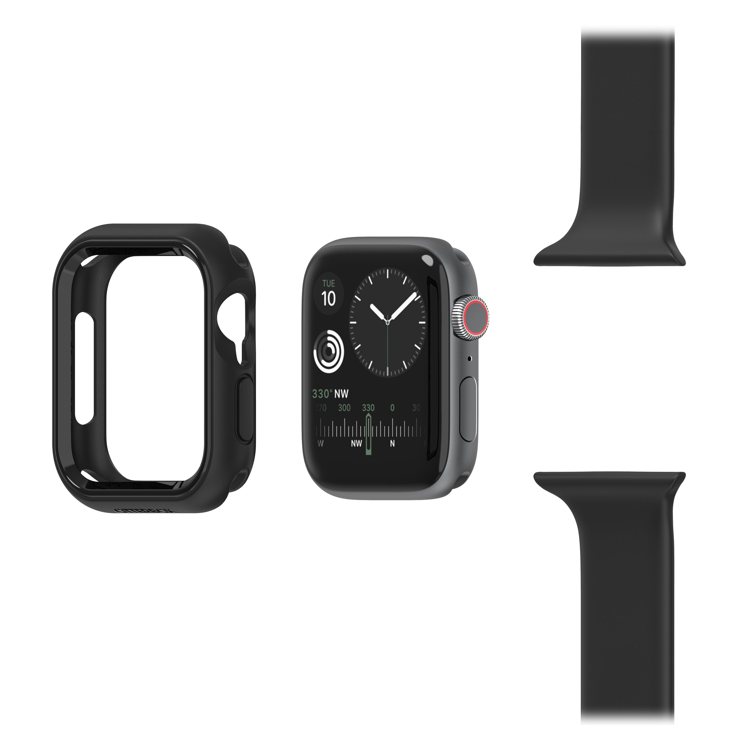 Exo Edge Hoesje Apple Watch SE 44mm zwart