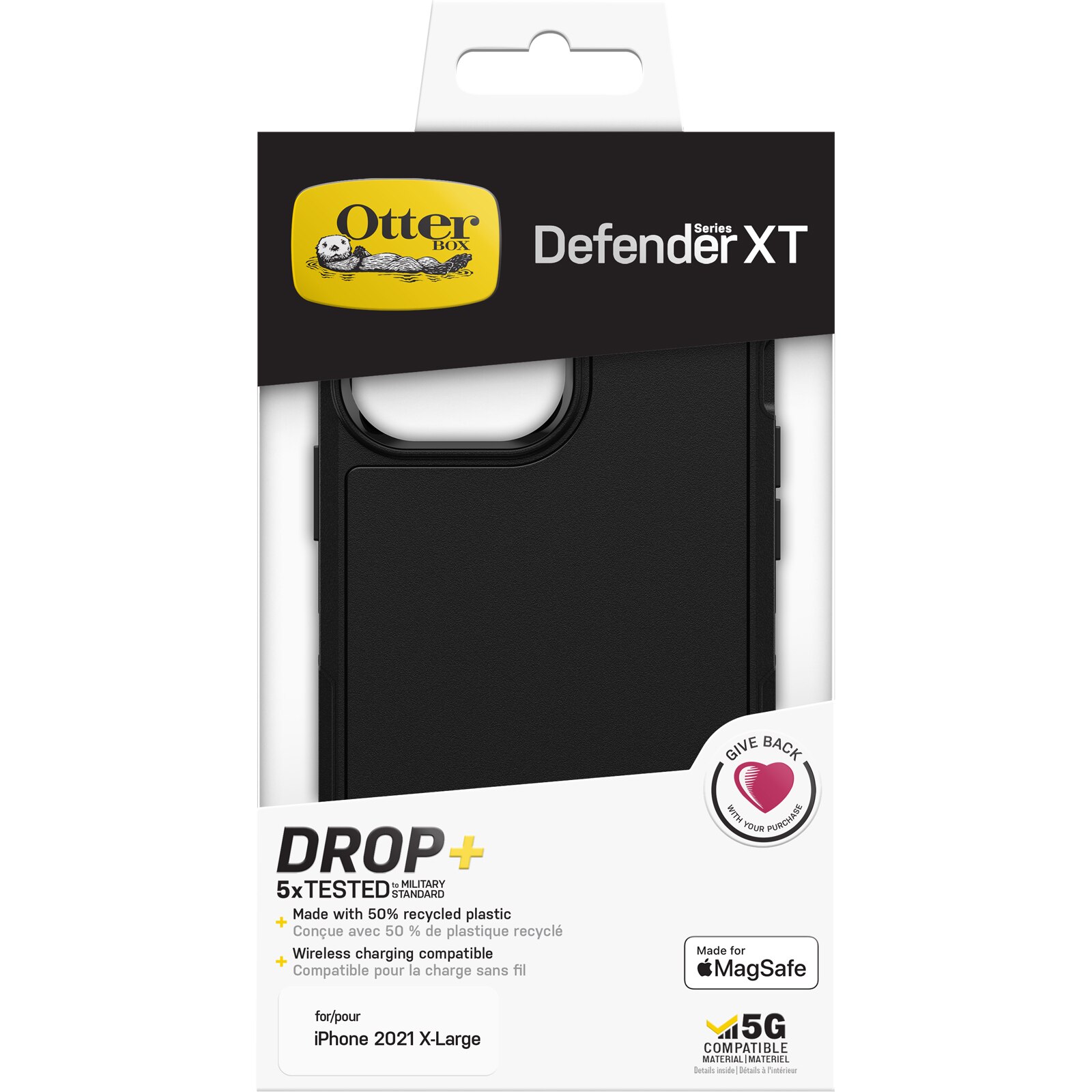 Defender XT Hoesje iPhone 12 Pro Max Zwart