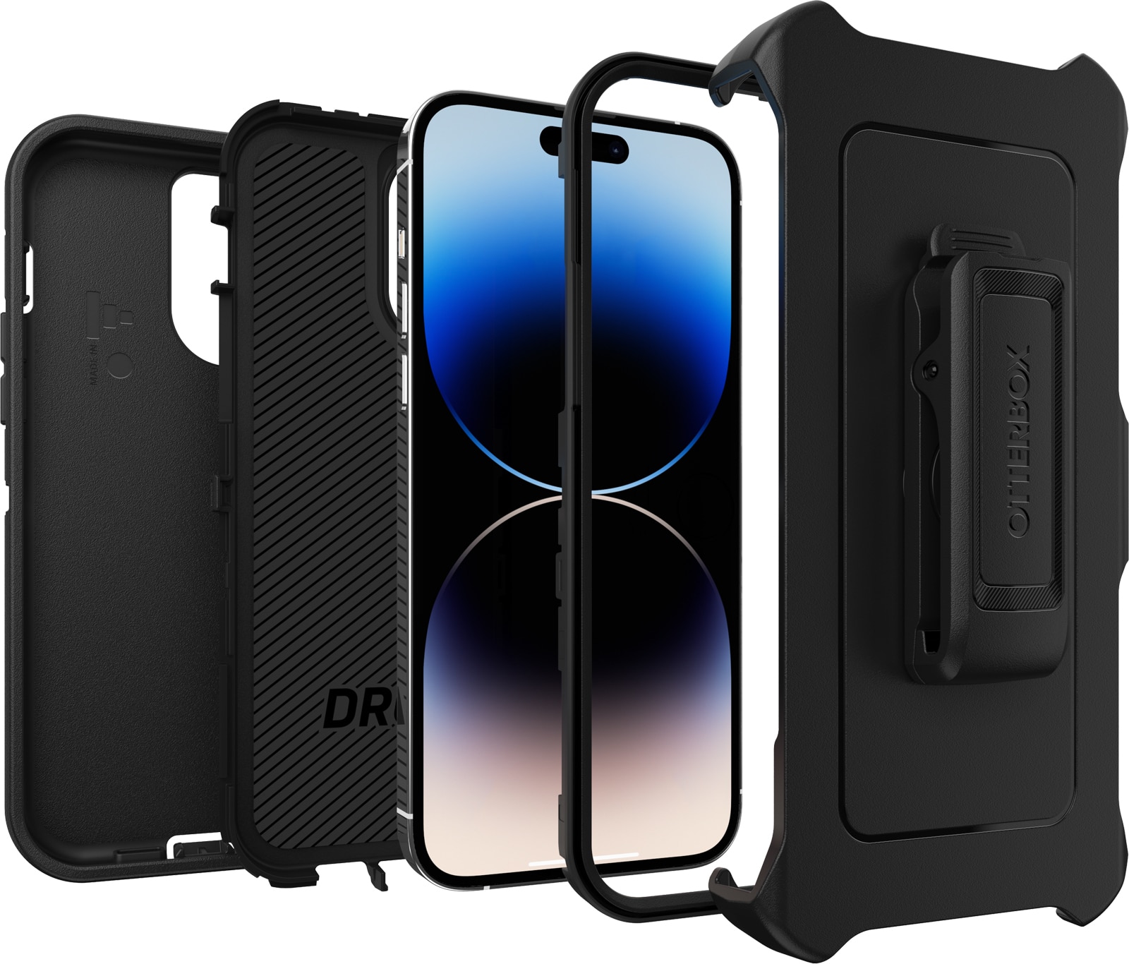 Defender Case iPhone 14 Pro zwart