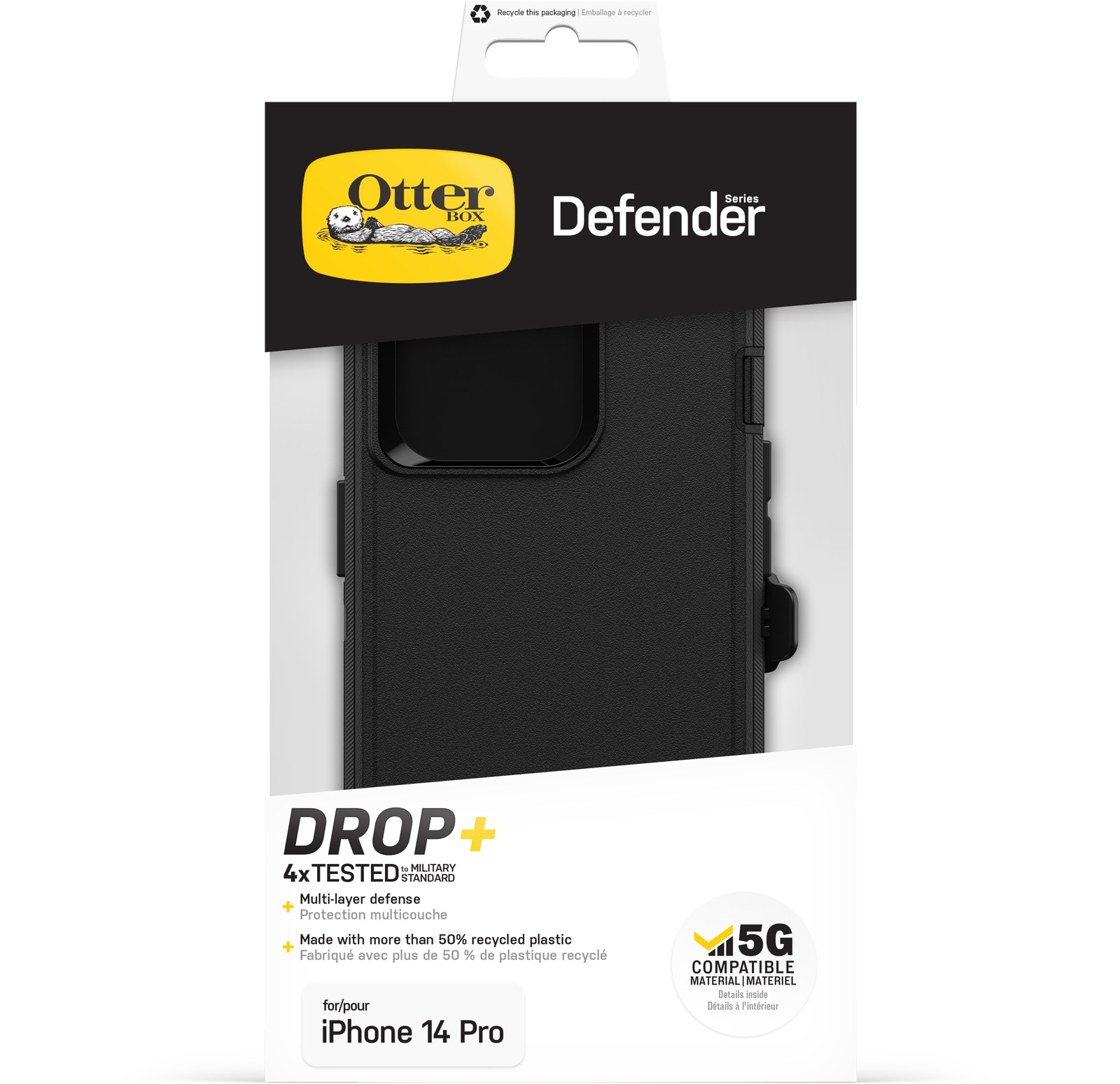 Defender Case iPhone 14 Pro zwart