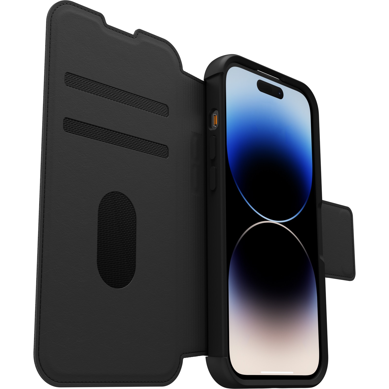 Strada Wallet Case iPhone 14 Pro Black