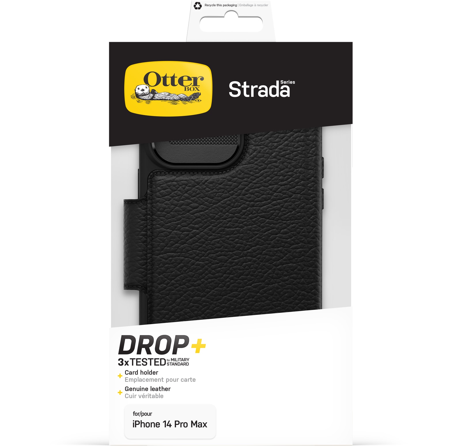 Strada Wallet Case iPhone 14 Pro Max Black