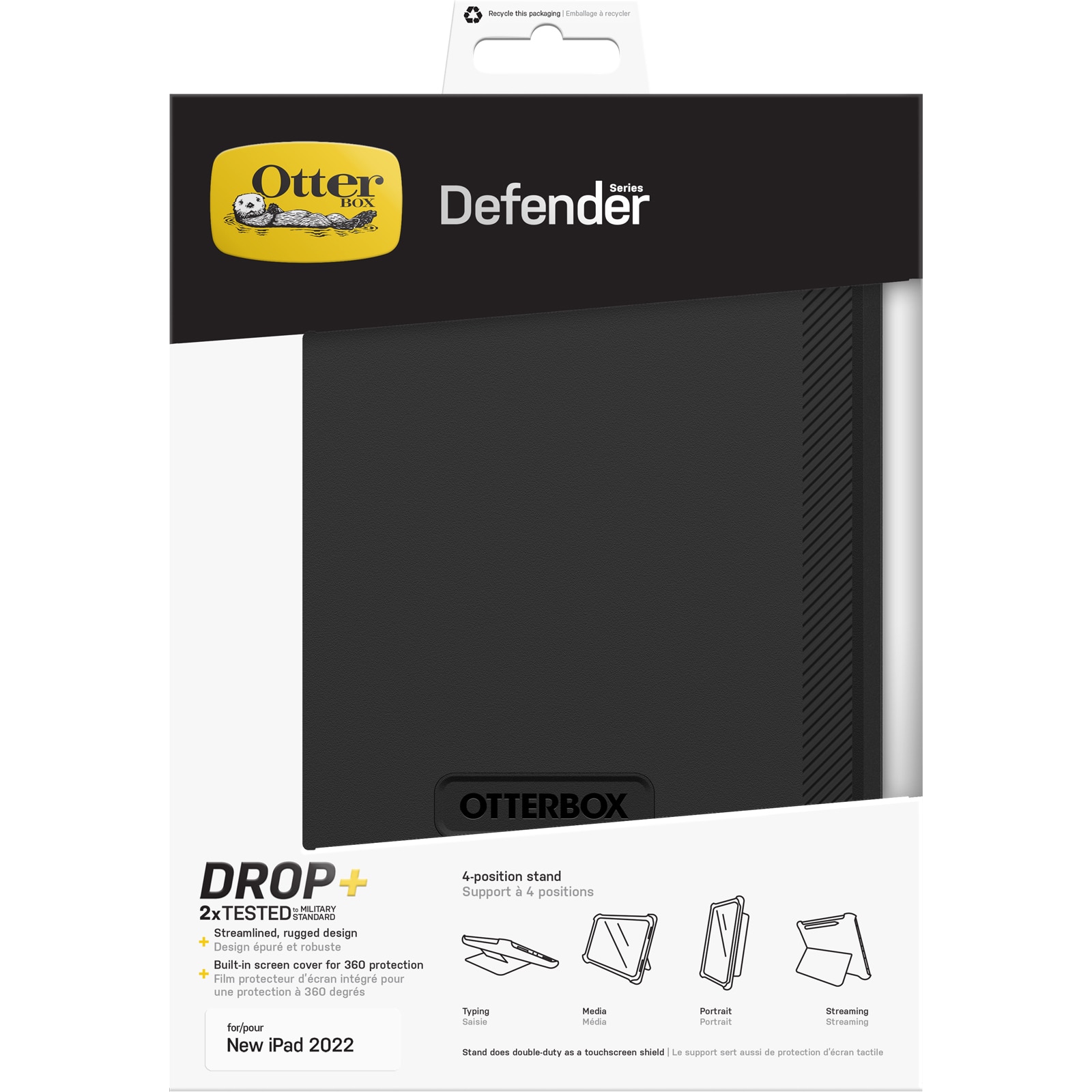 Defender Case iPad 10.9 10th Gen (2022) zwart