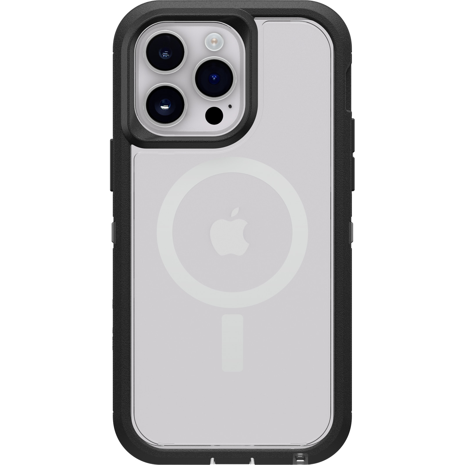 Defender XT Hoesje iPhone 14 Pro Max Zwart/Transparant