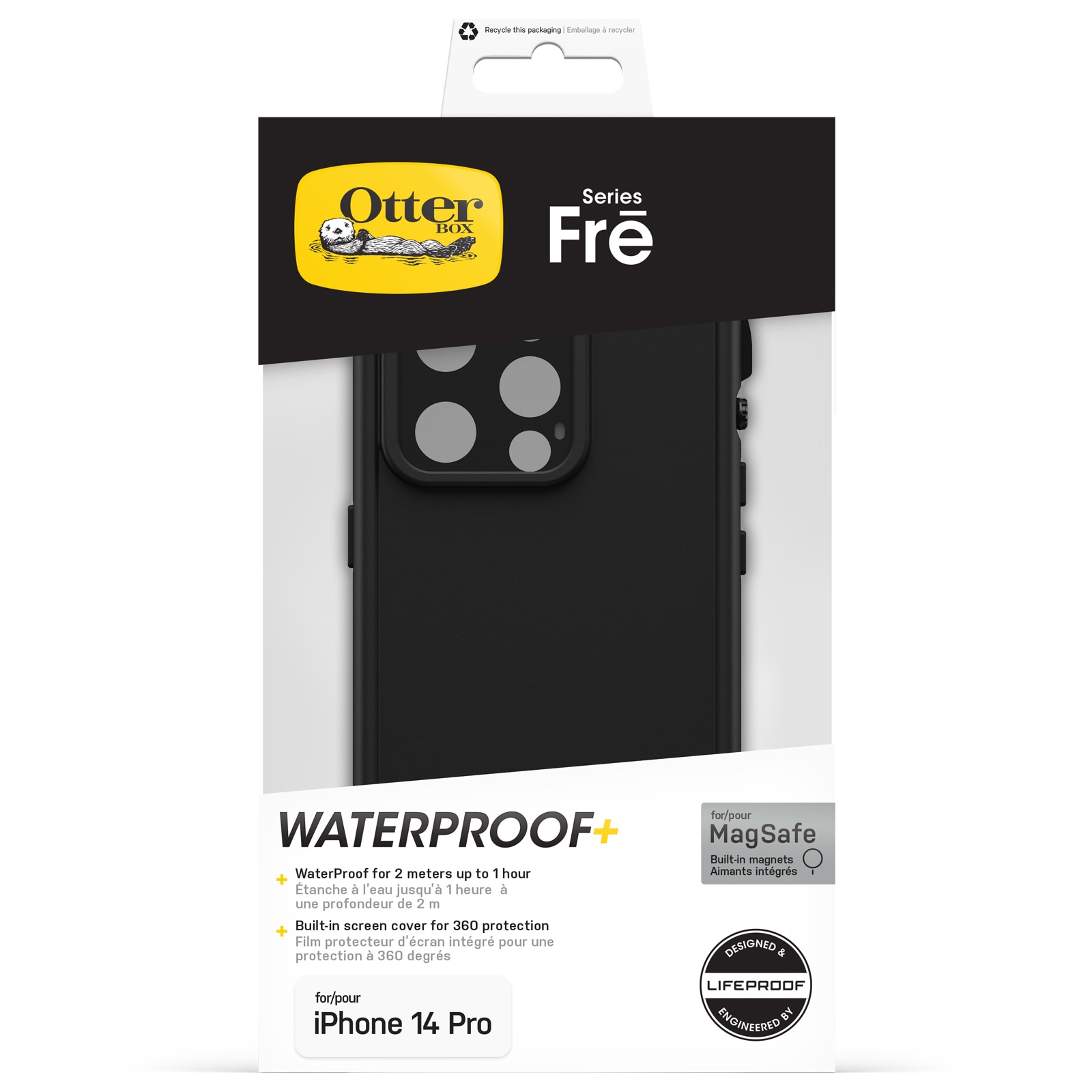 FRE MagSafe Case iPhone 14 Pro zwart