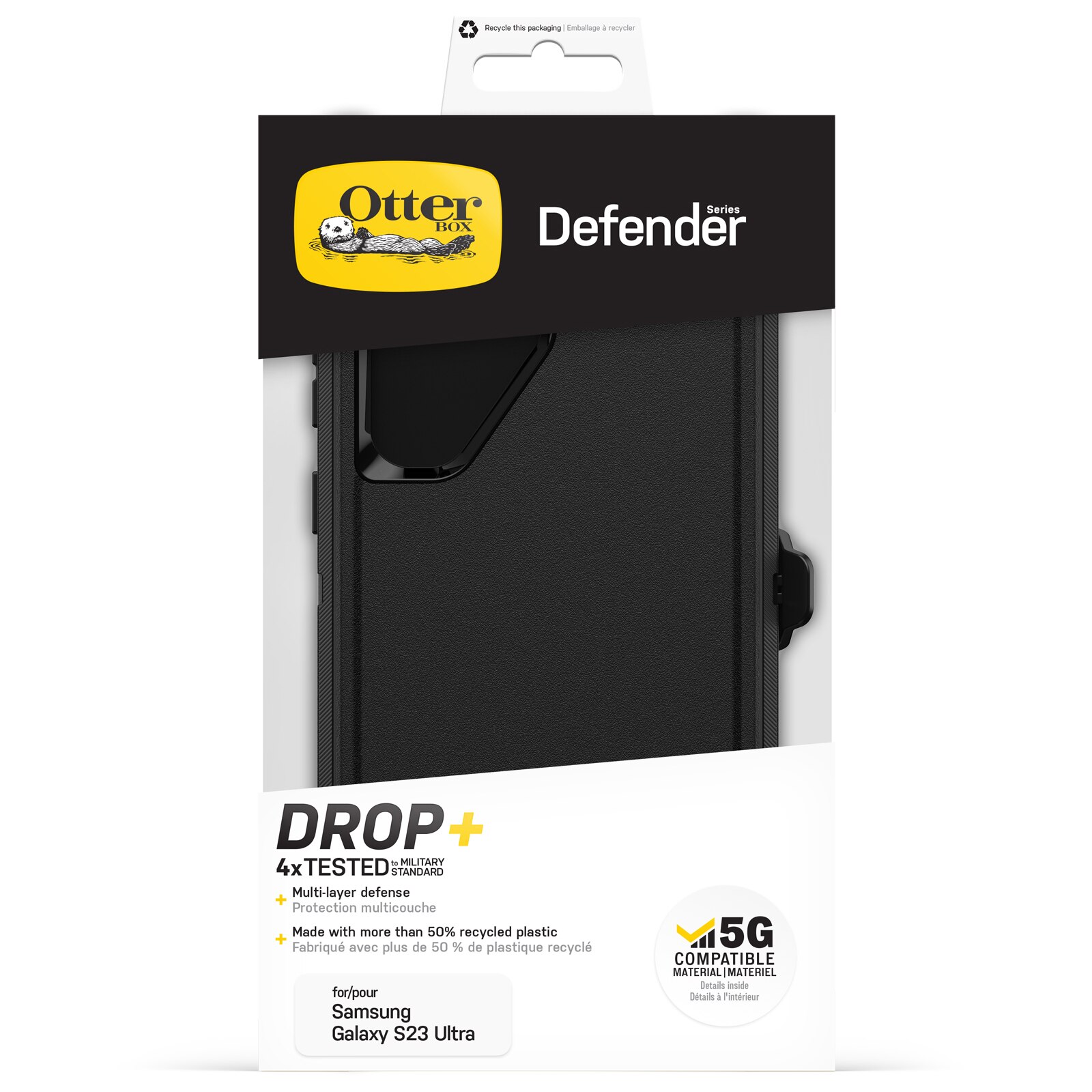 Defender Case Samsung Galaxy S23 Ultra Zwart