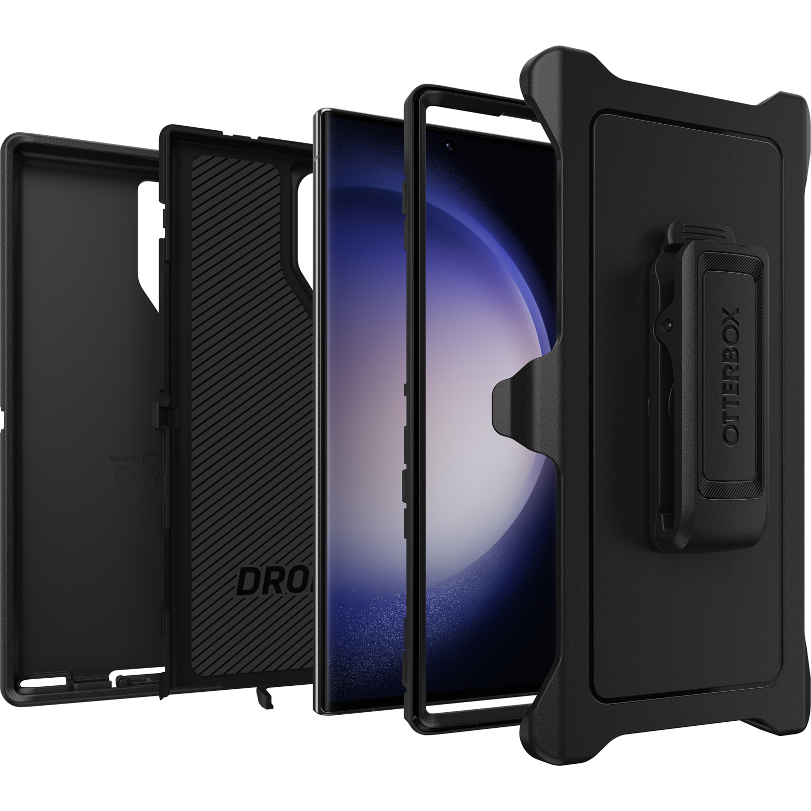 Defender Case Samsung Galaxy S23 Ultra Zwart