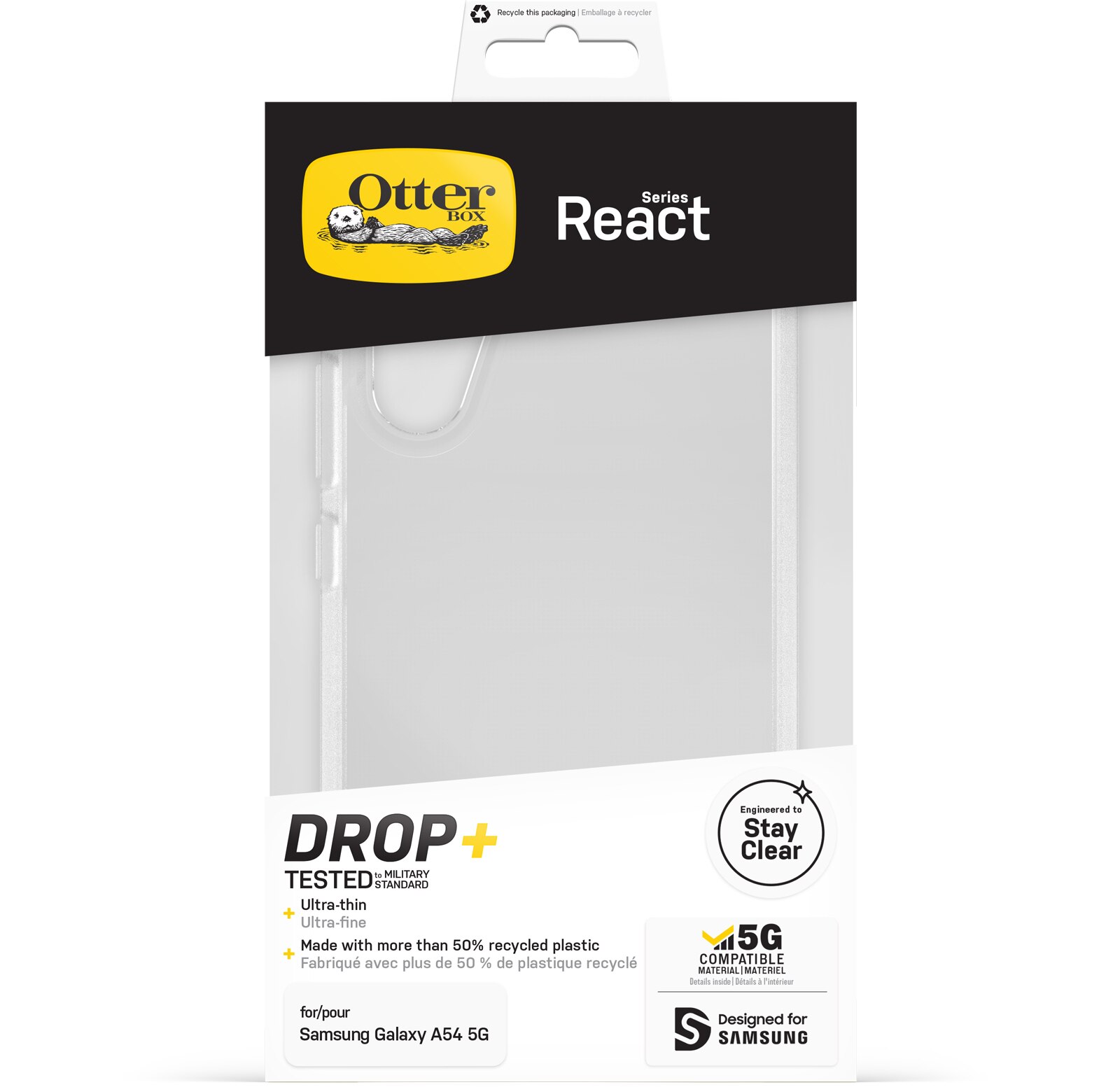 React Hoesje Samsung Galaxy A54 Transparant