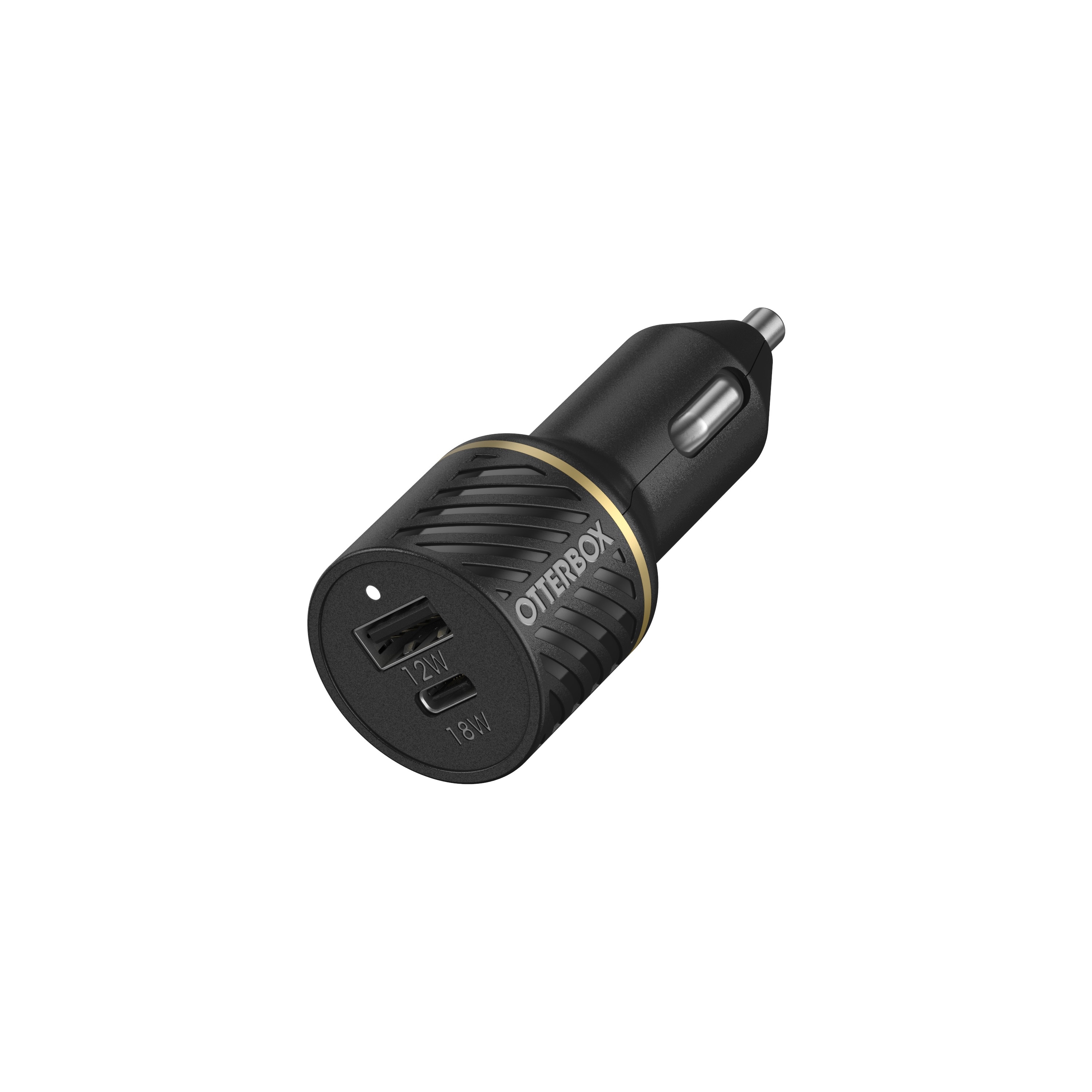 Car Charger 30W USB-C + USB-A 12 - 24 V zwart