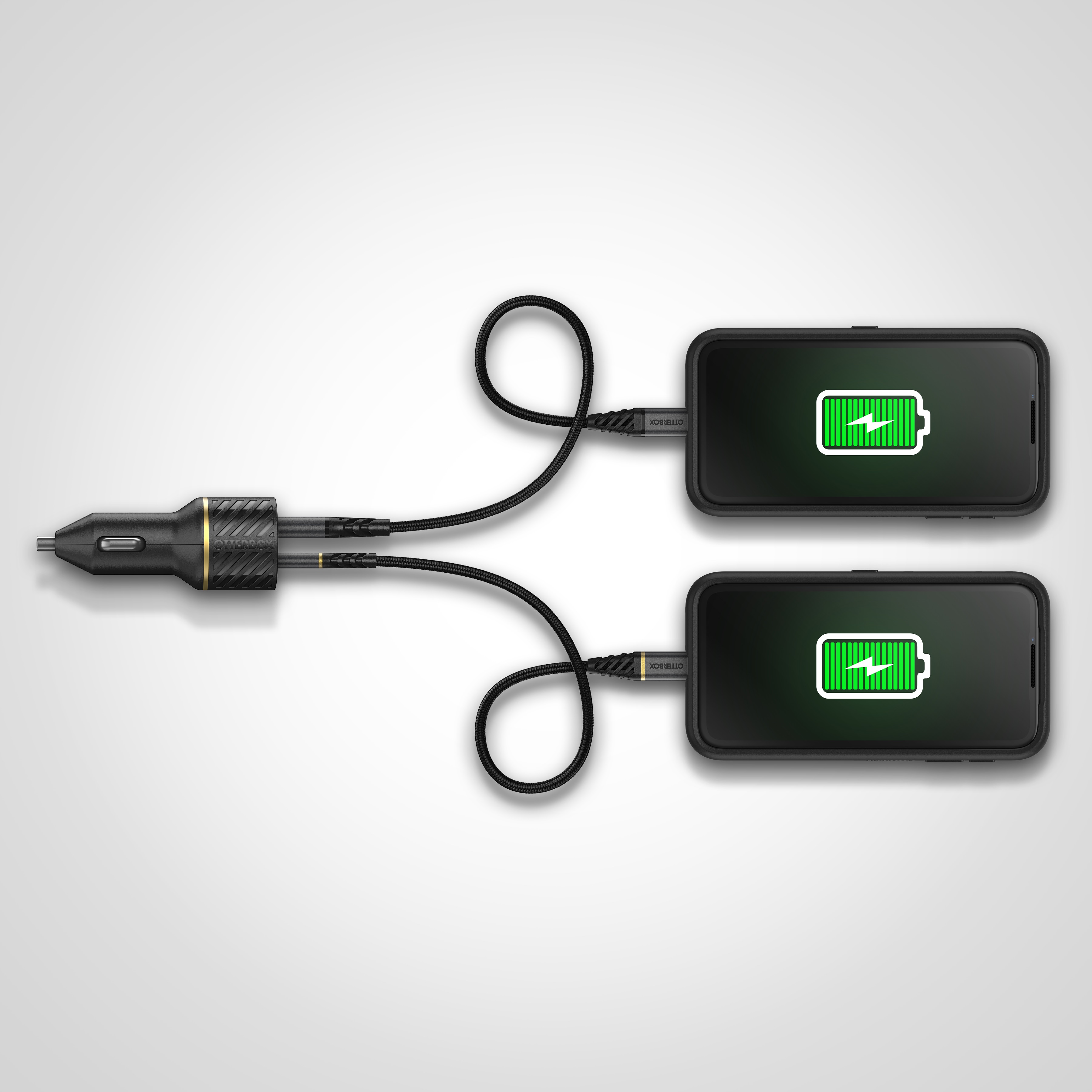 Car Charger 30W USB-C + USB-A 12 - 24 V zwart