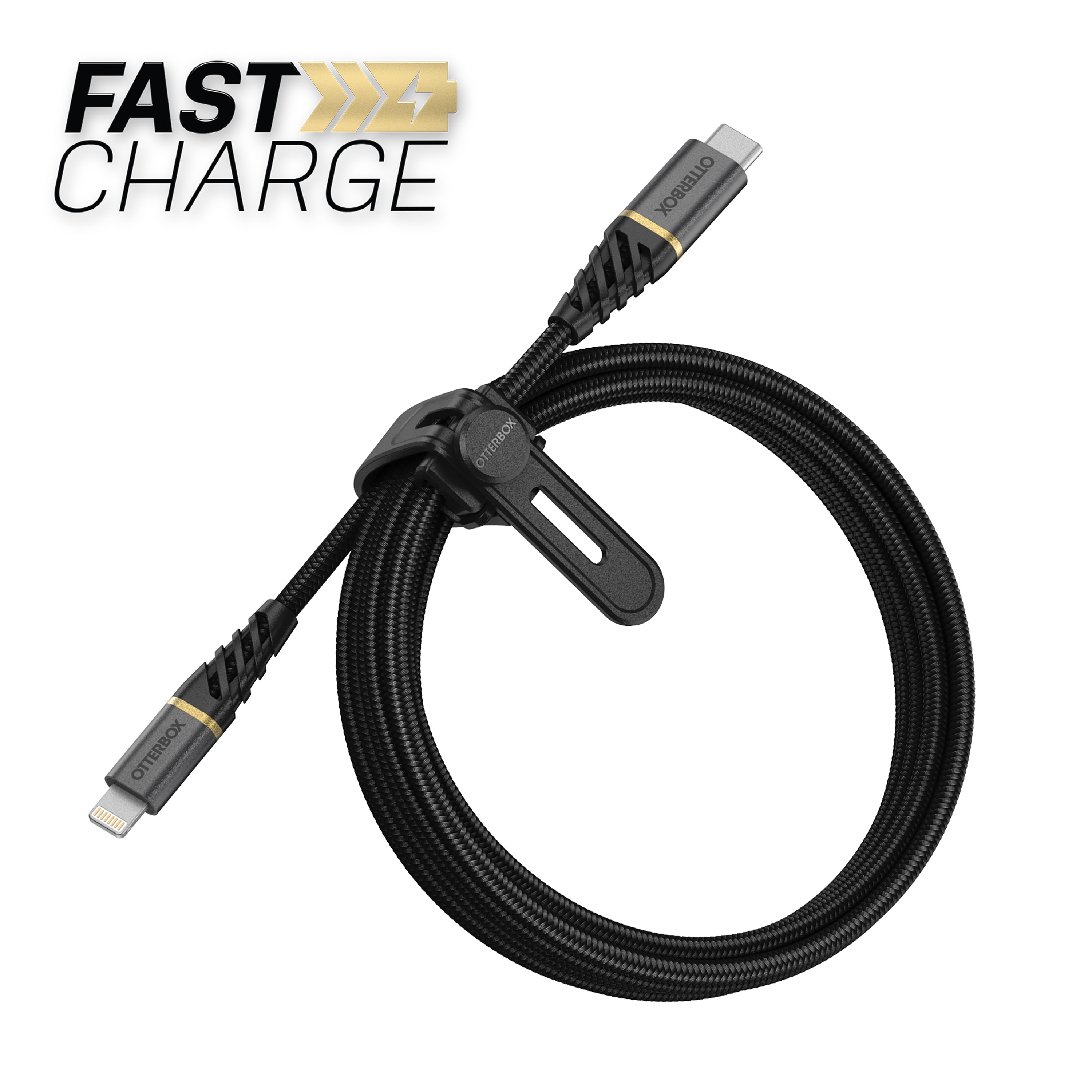 USB-C -> Lightning Kabel 2m Premium Fast Charge zwart