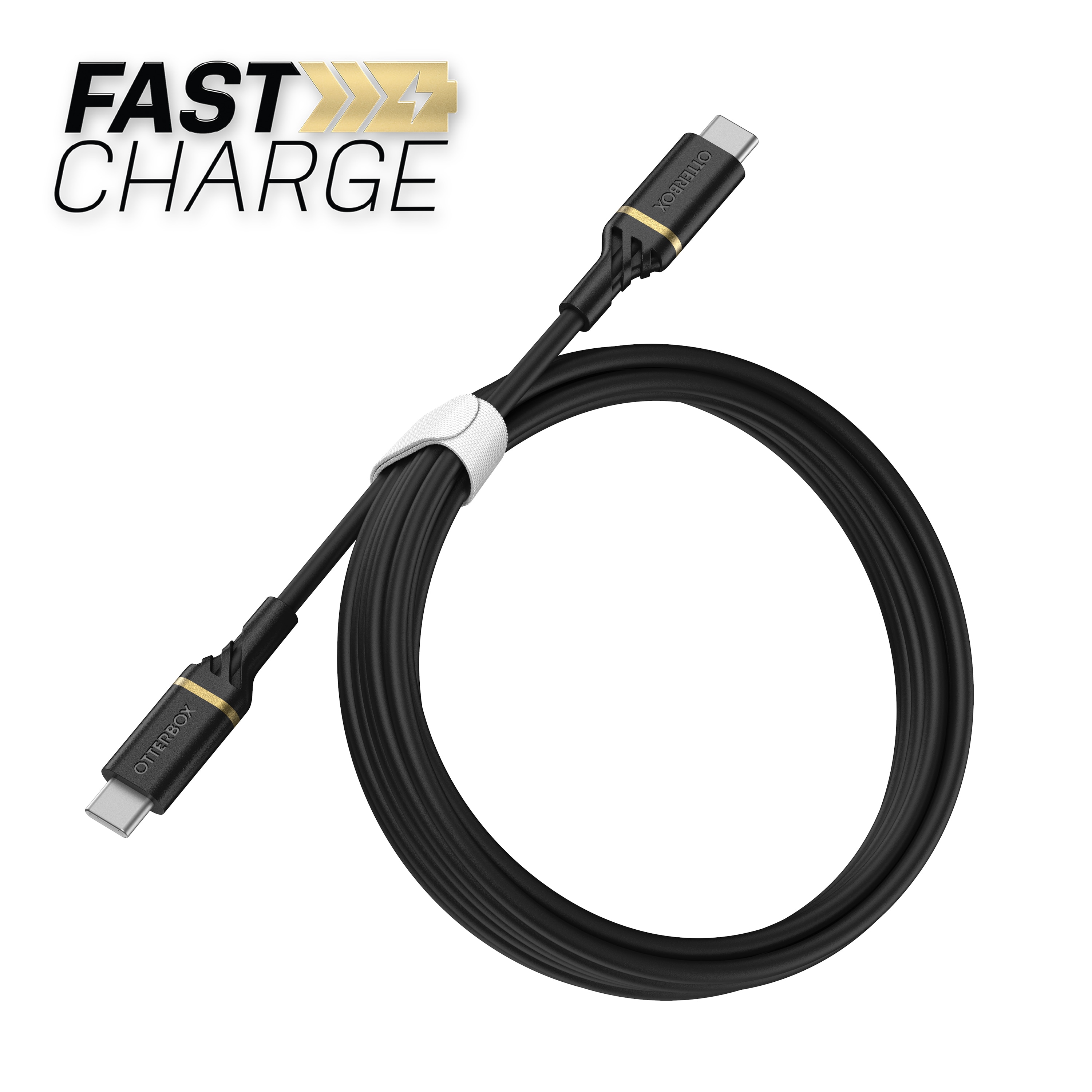 USB-C -> USB-C Kabel 2m Fast Charge zwart