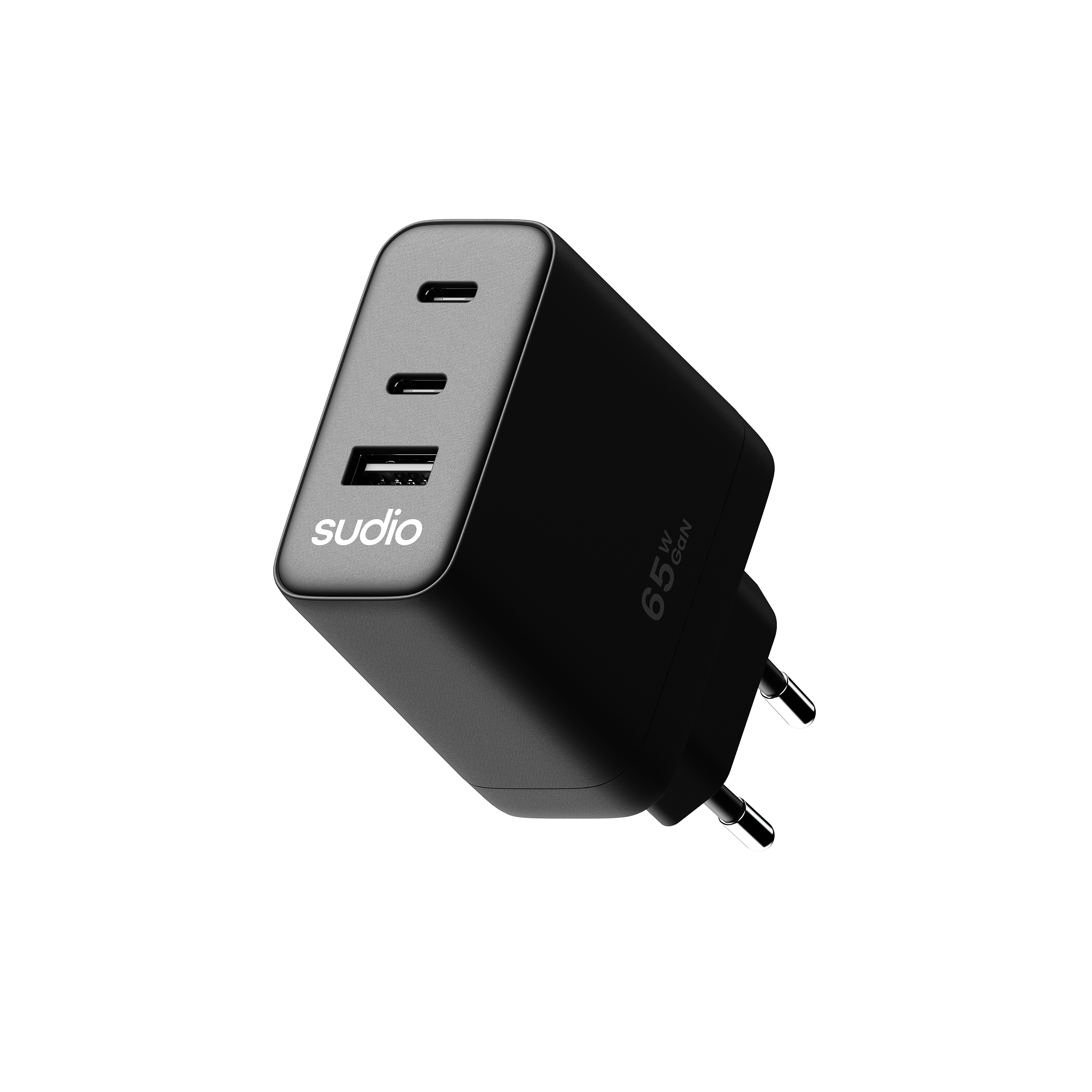 P3 Wadlander 65W 2 x USB-C + USB-A Zwart