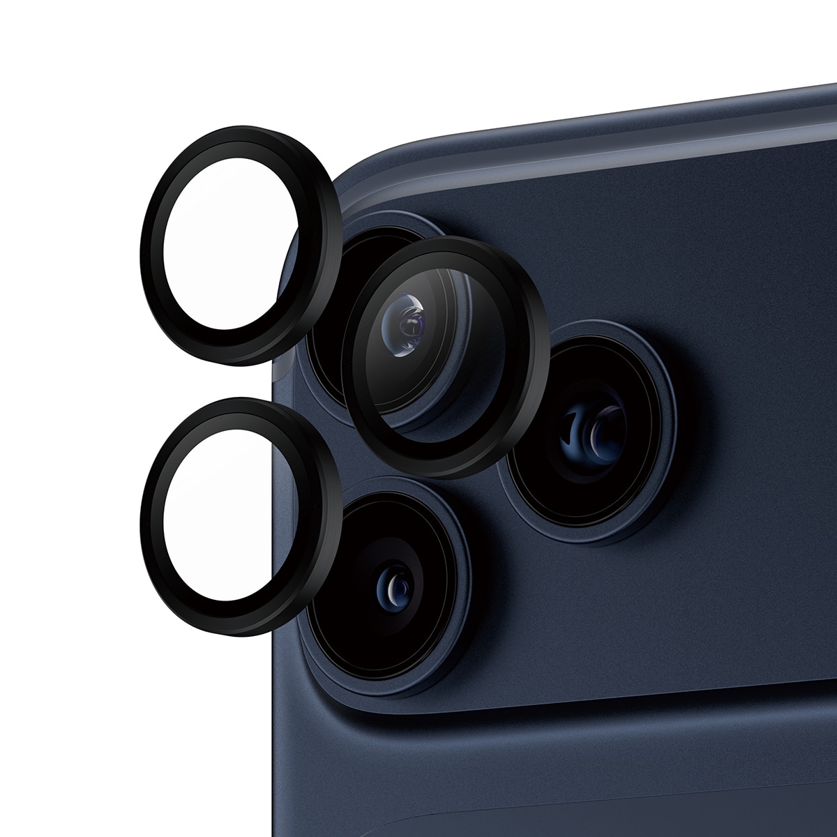 iPhone 17 Pro Max Hoops Camera Lens Protector Zwart