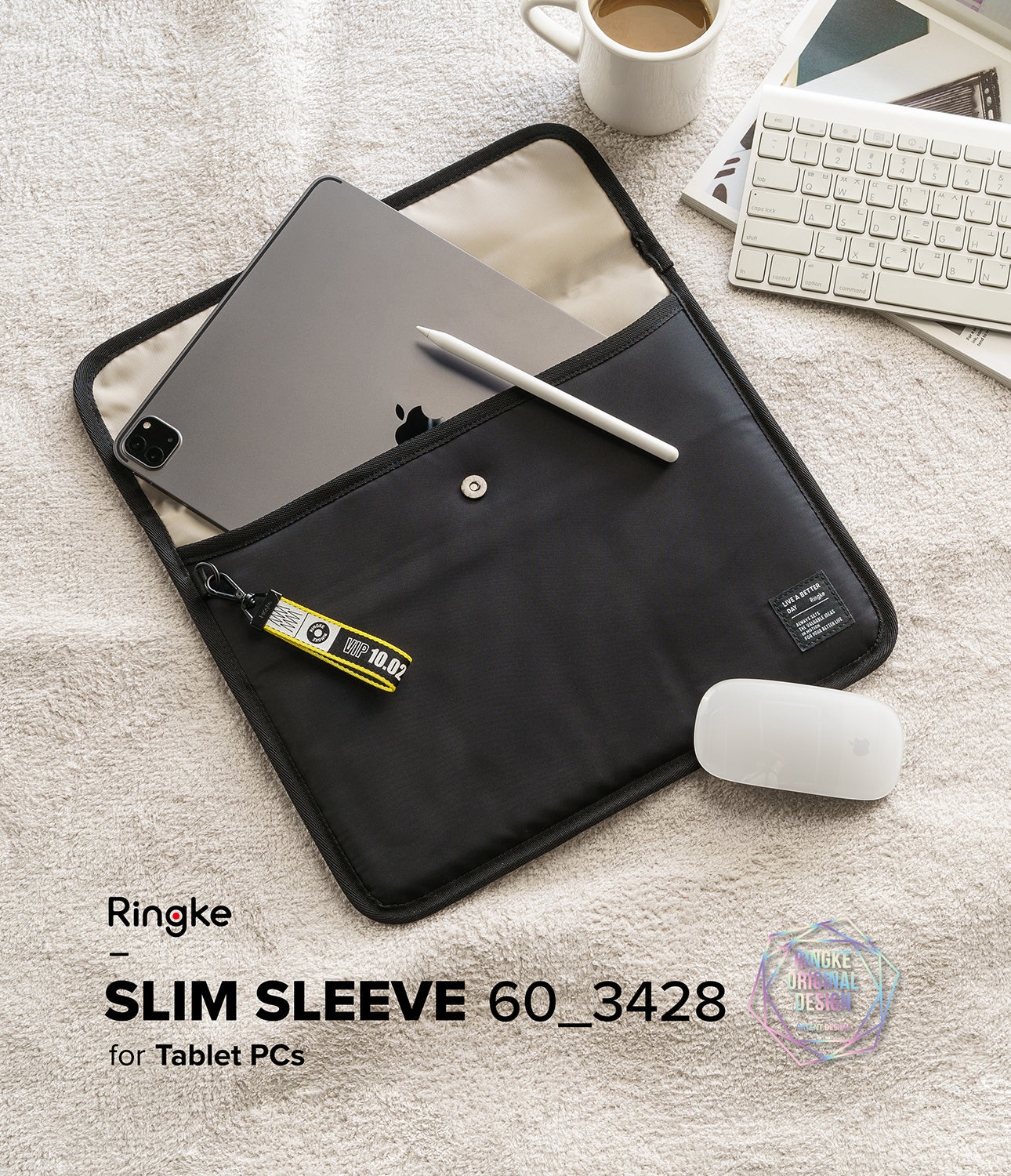 Slim Sleeve 12.9" Zwart