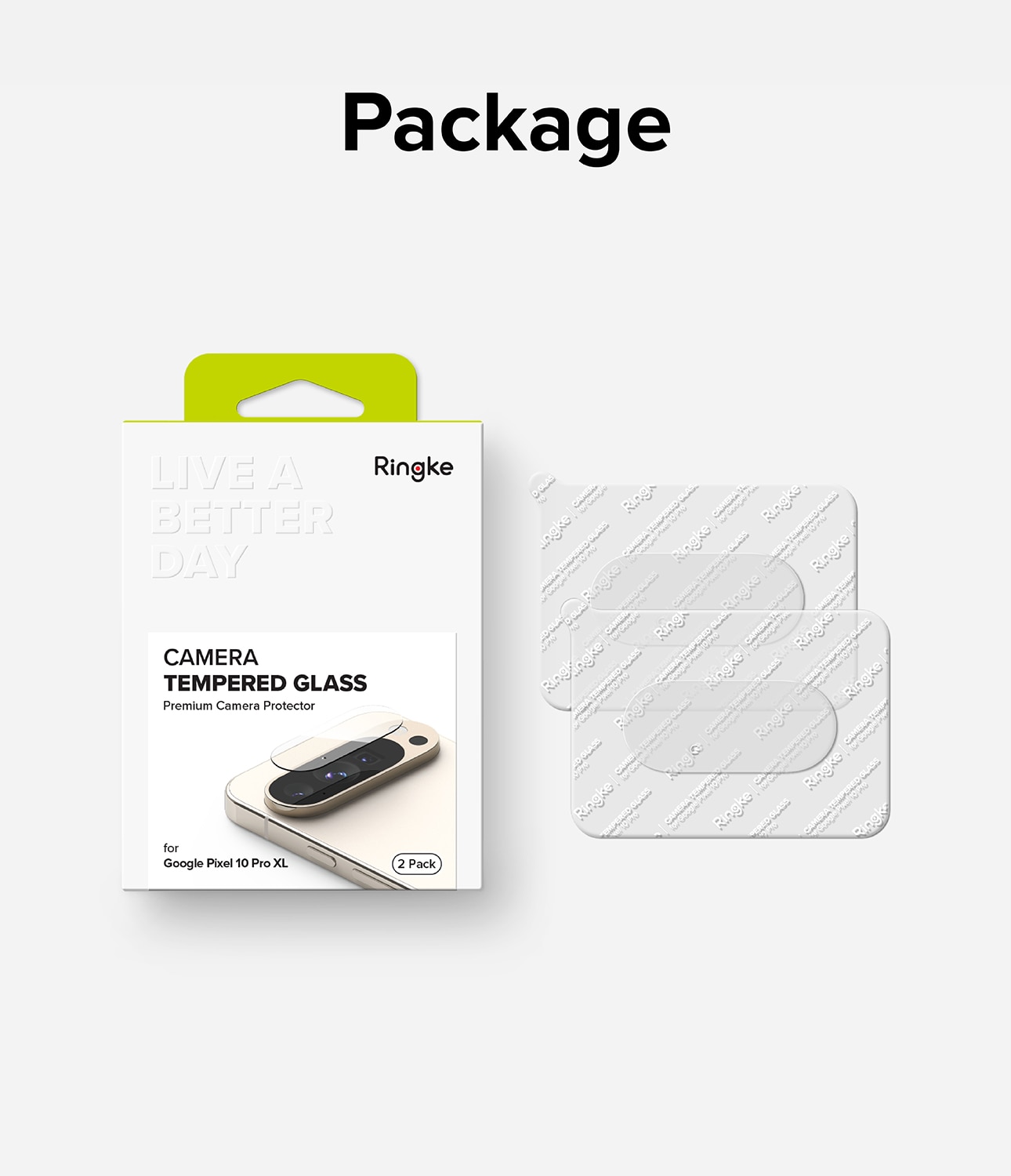 Camera Protector Glass (2-pack) Google Pixel 10 Pro XL