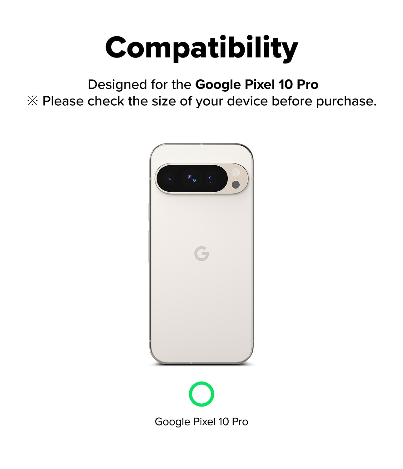 Camera Protector Glass (2-pack) Google Pixel 10 Pro