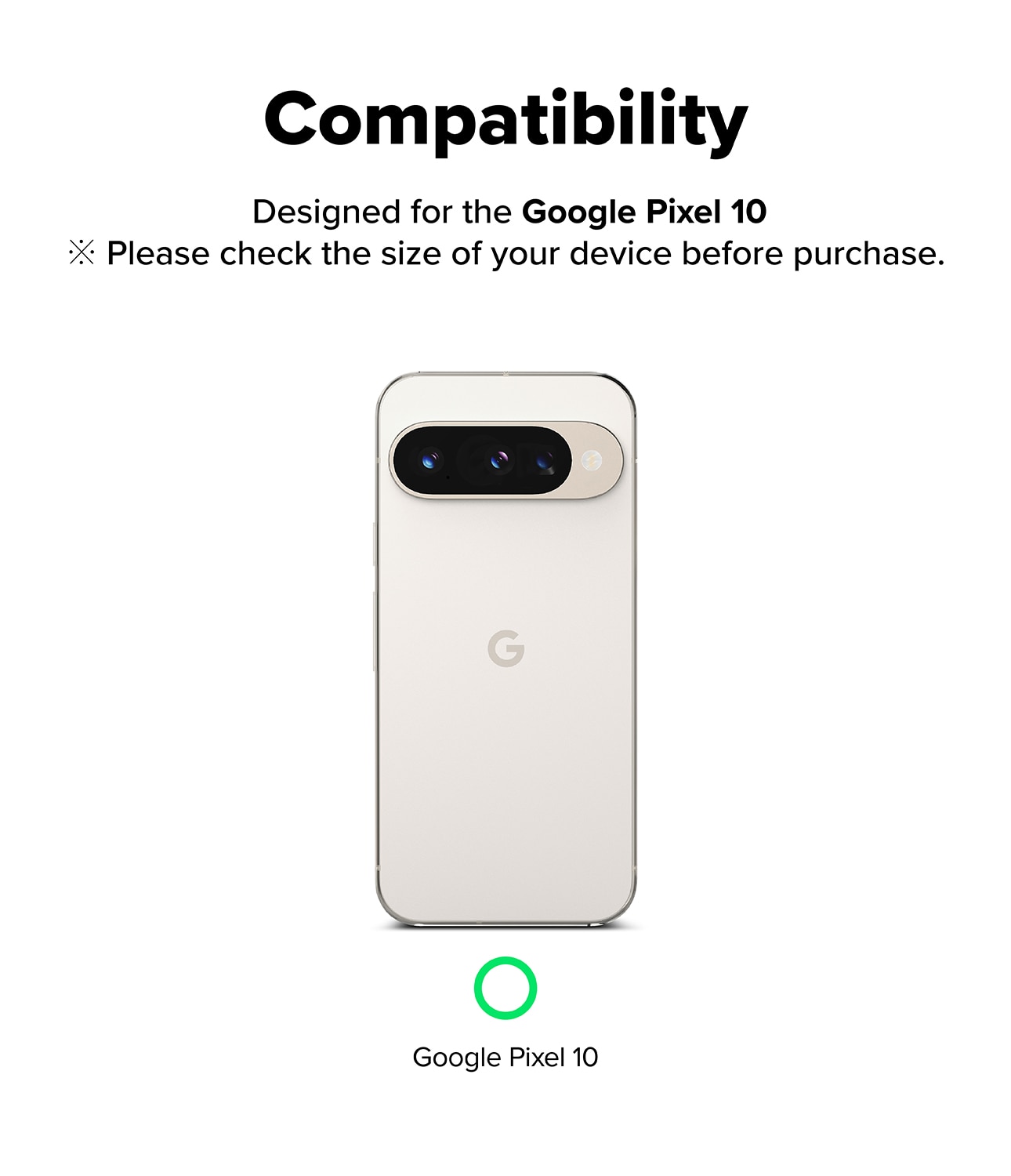 Camera Protector Glass (2-pack) Google Pixel 10