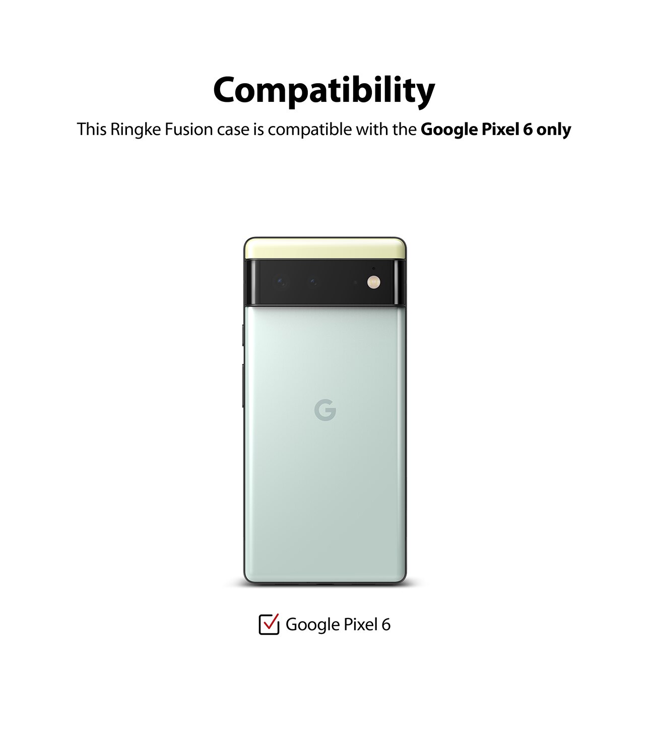 Fusion Case Google Pixel 6 Transparant